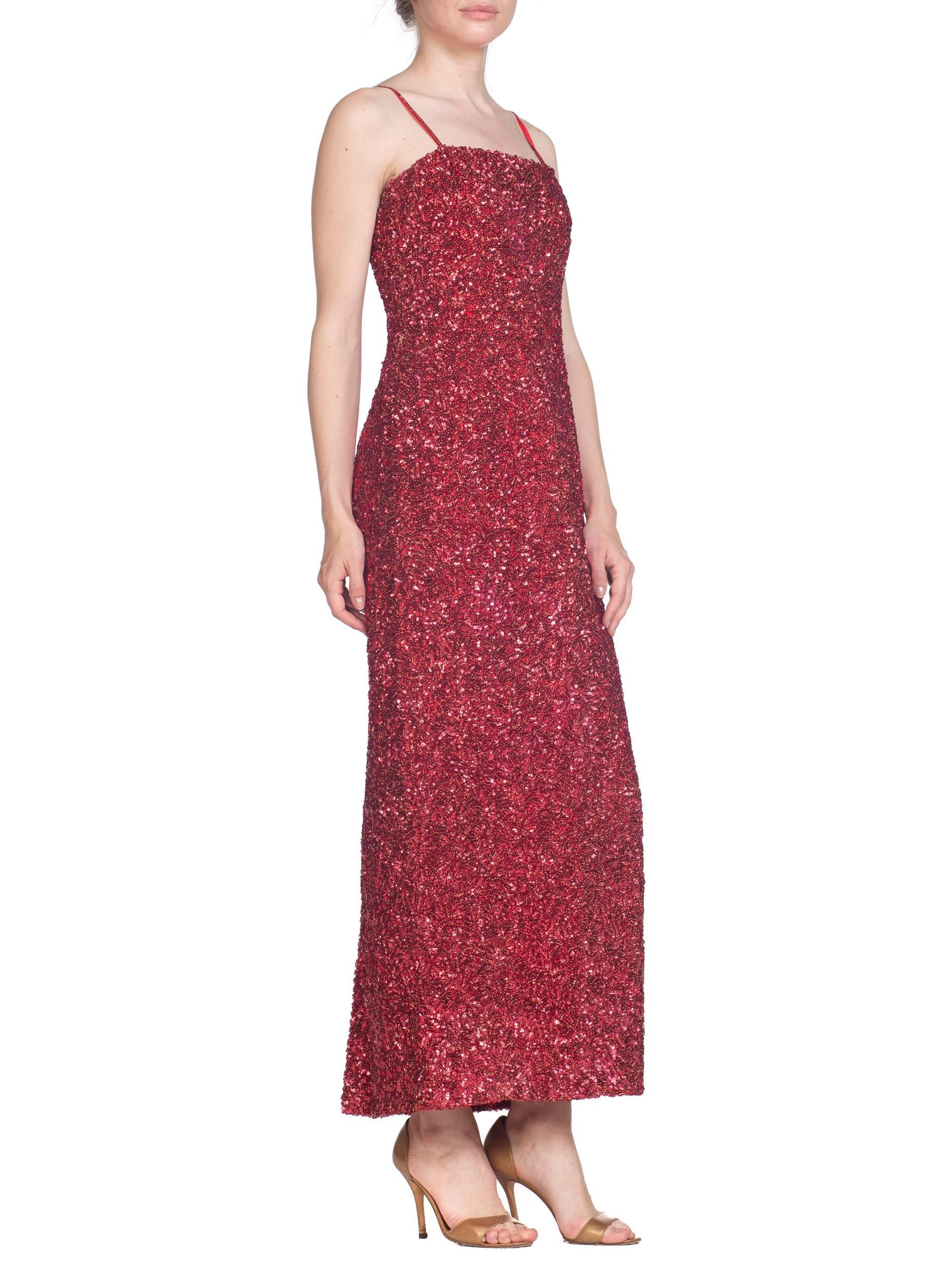 eli sequin column dress