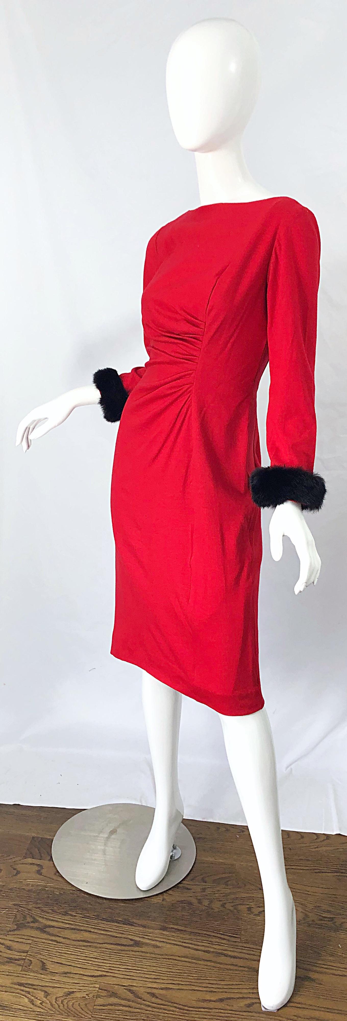 1950s long sleeve dress