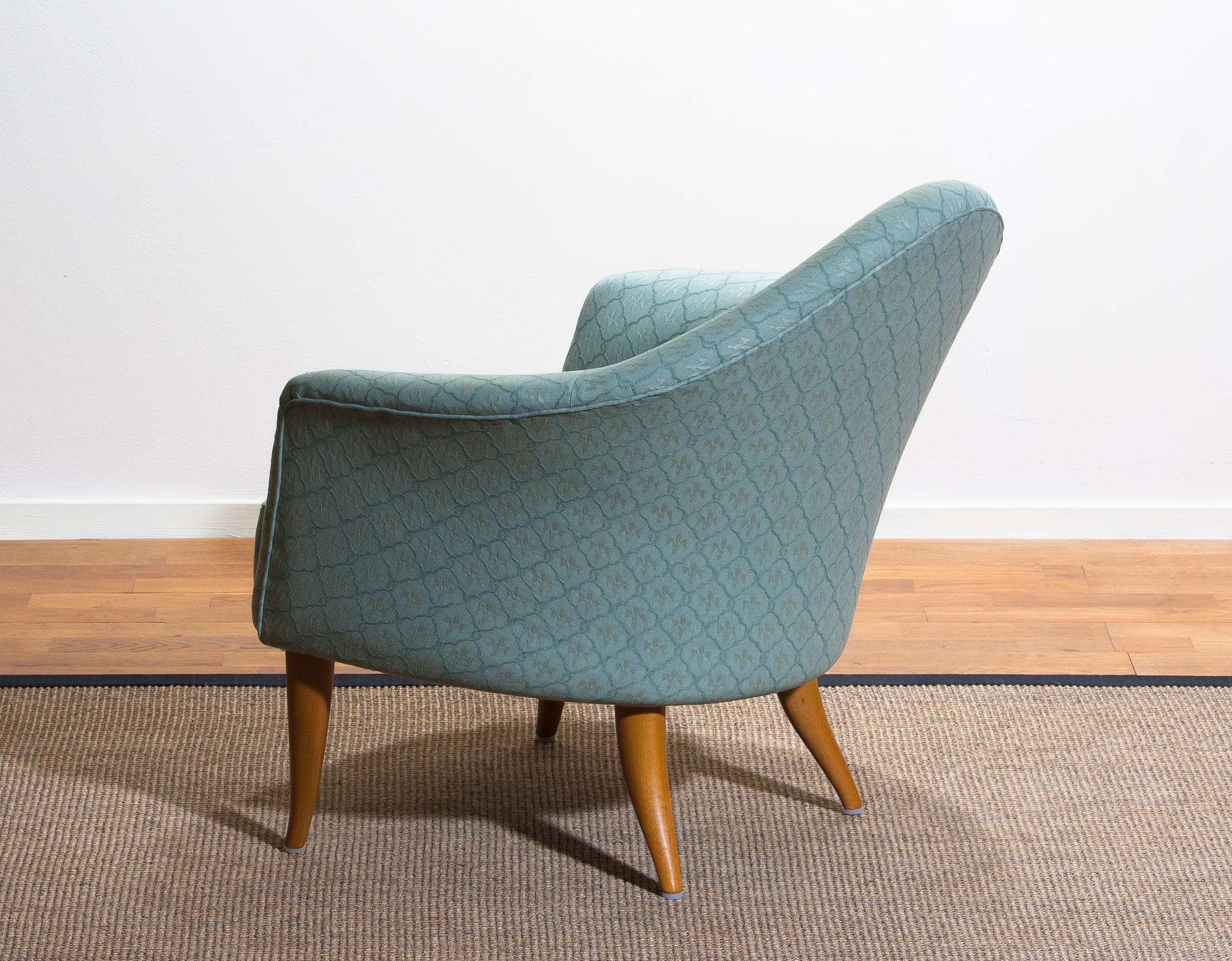 Fabric 1950s, ‘Little Adam’ Lounge/Easy Chair by Kerstin Hörlin-Holmquist, Paradiset