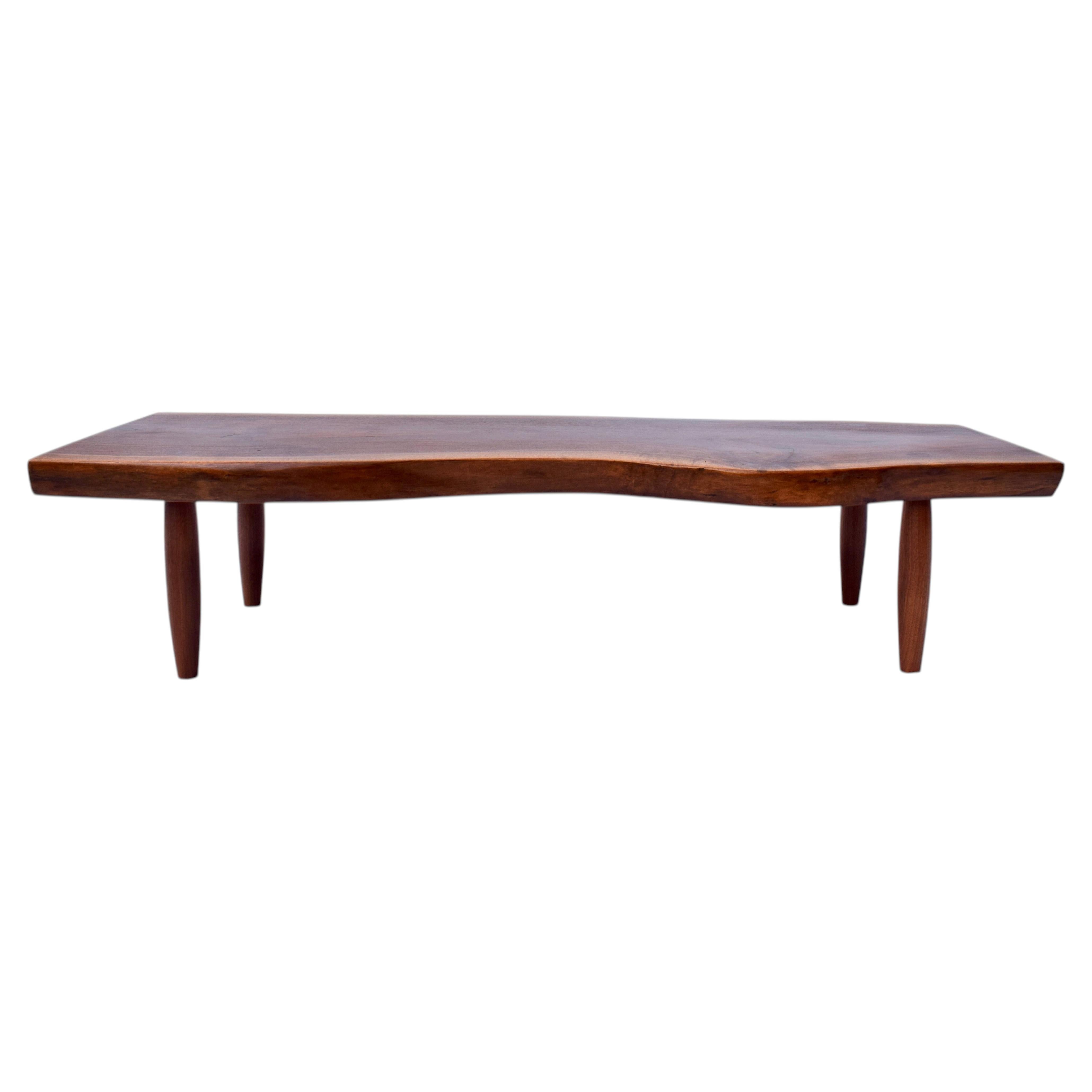 1950's Black Walnut Studio Cocktail Table Attr: Phillip Lloyd Powell