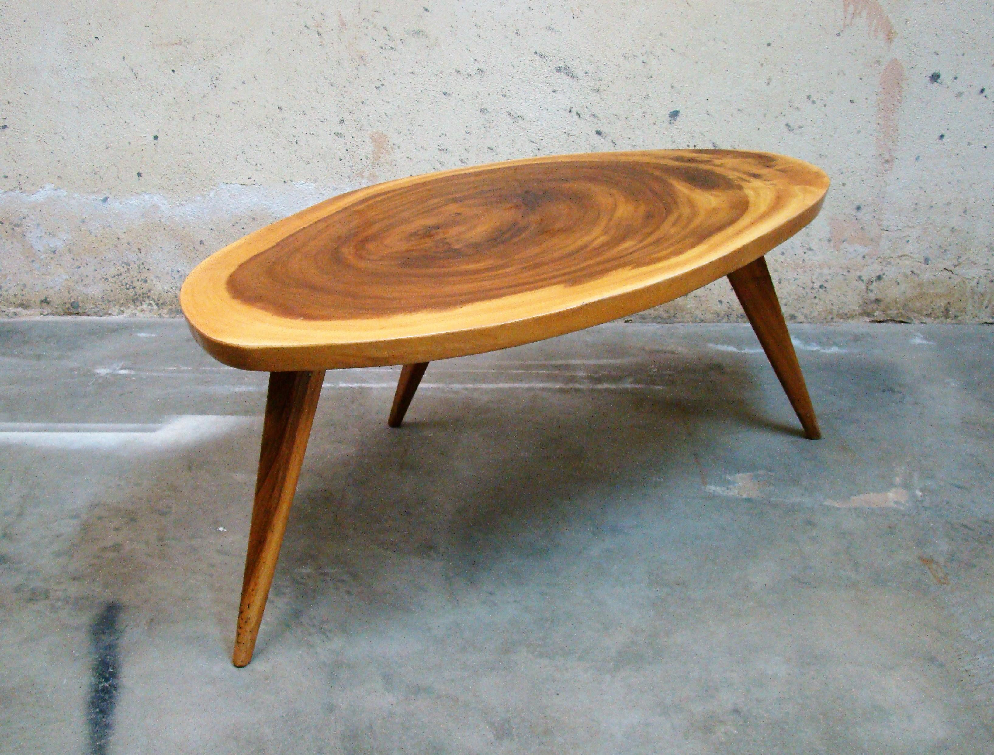monkey pod wood coffee table