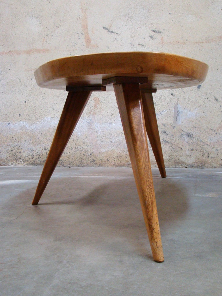 1950s Live Edge 'Monkeypod' Wood Coffee Table or Low Side ...
