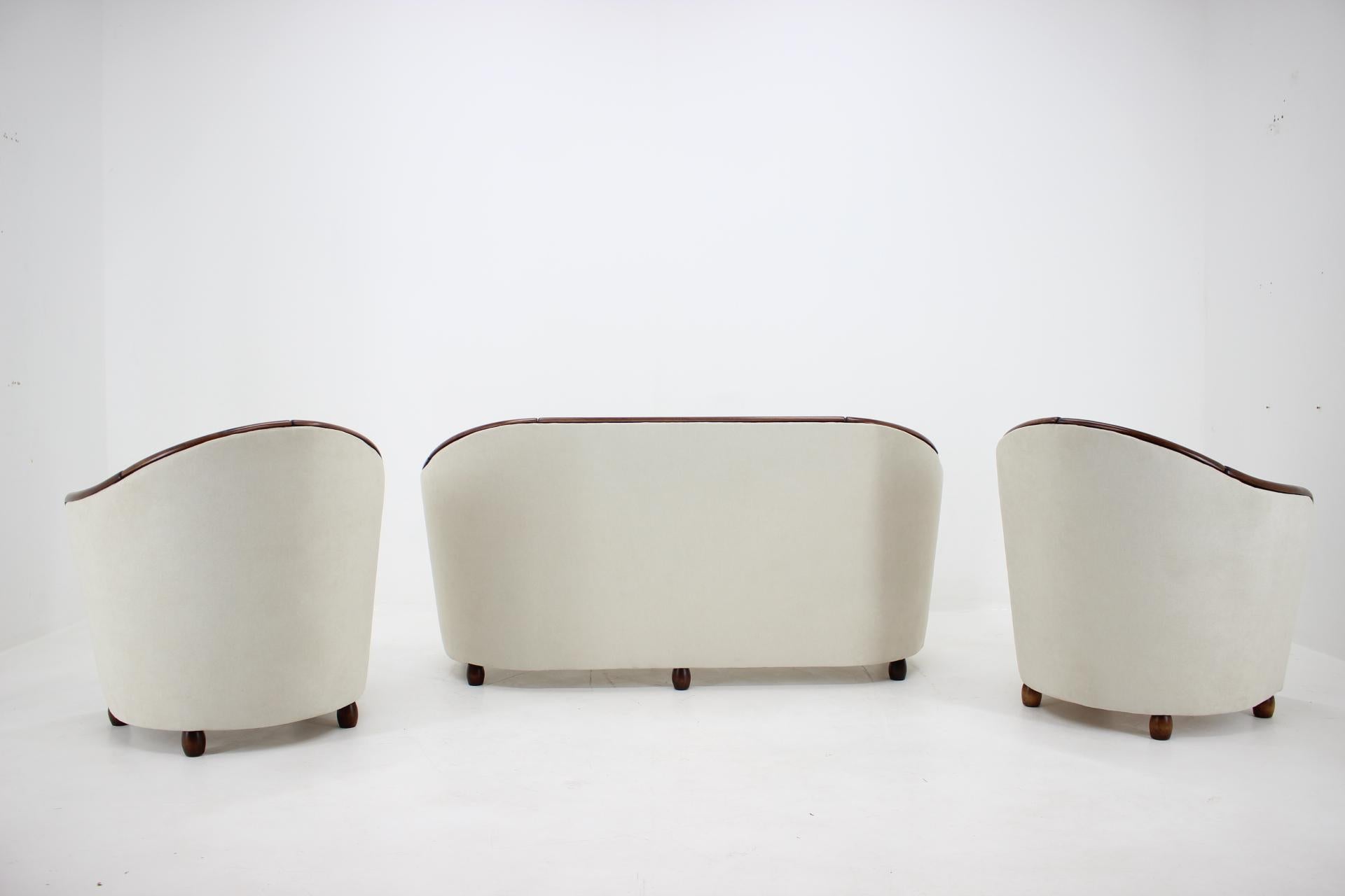 1950s Living Room Set in the Style of Gio Ponti, Italy In Good Condition For Sale In Praha, CZ