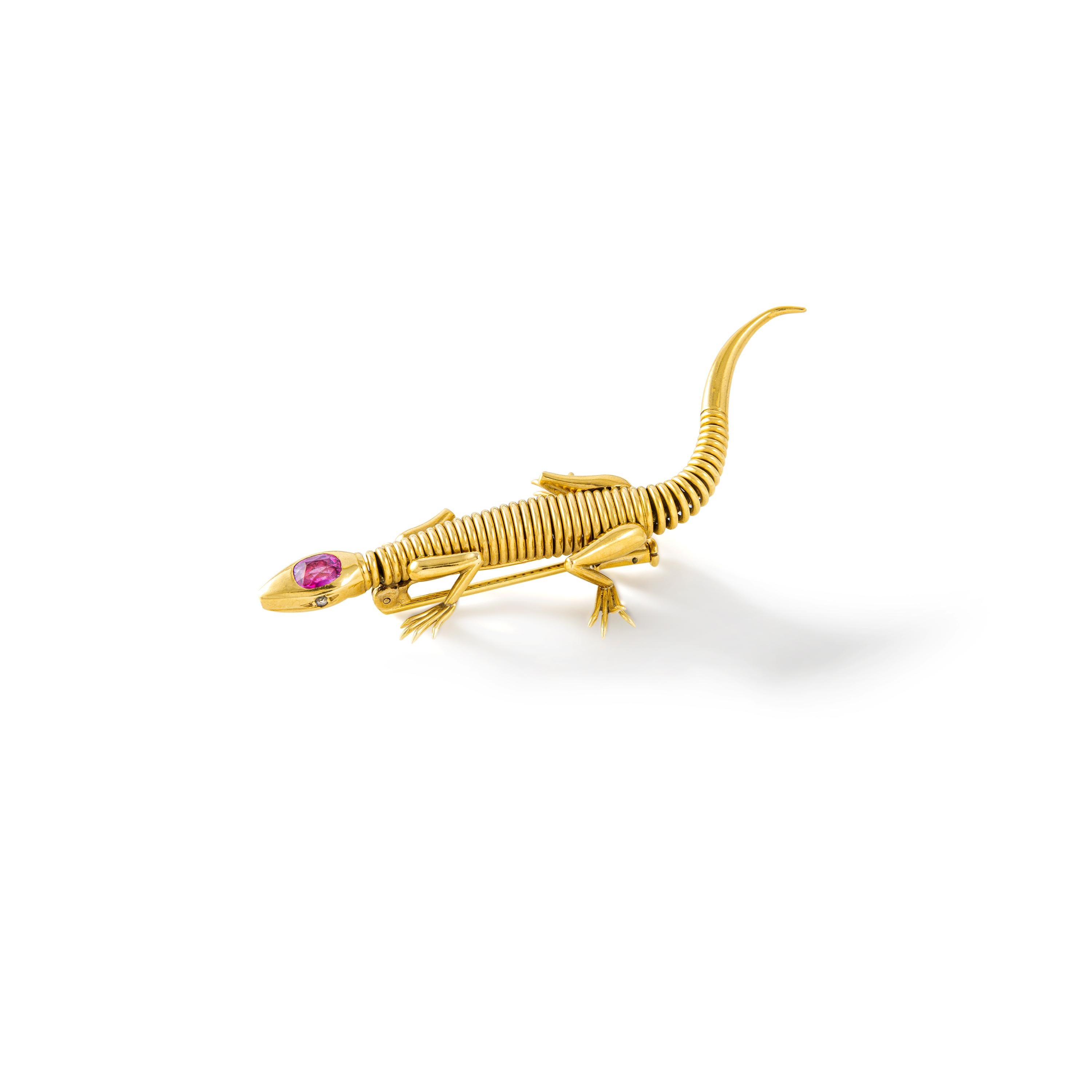 lizard brooch