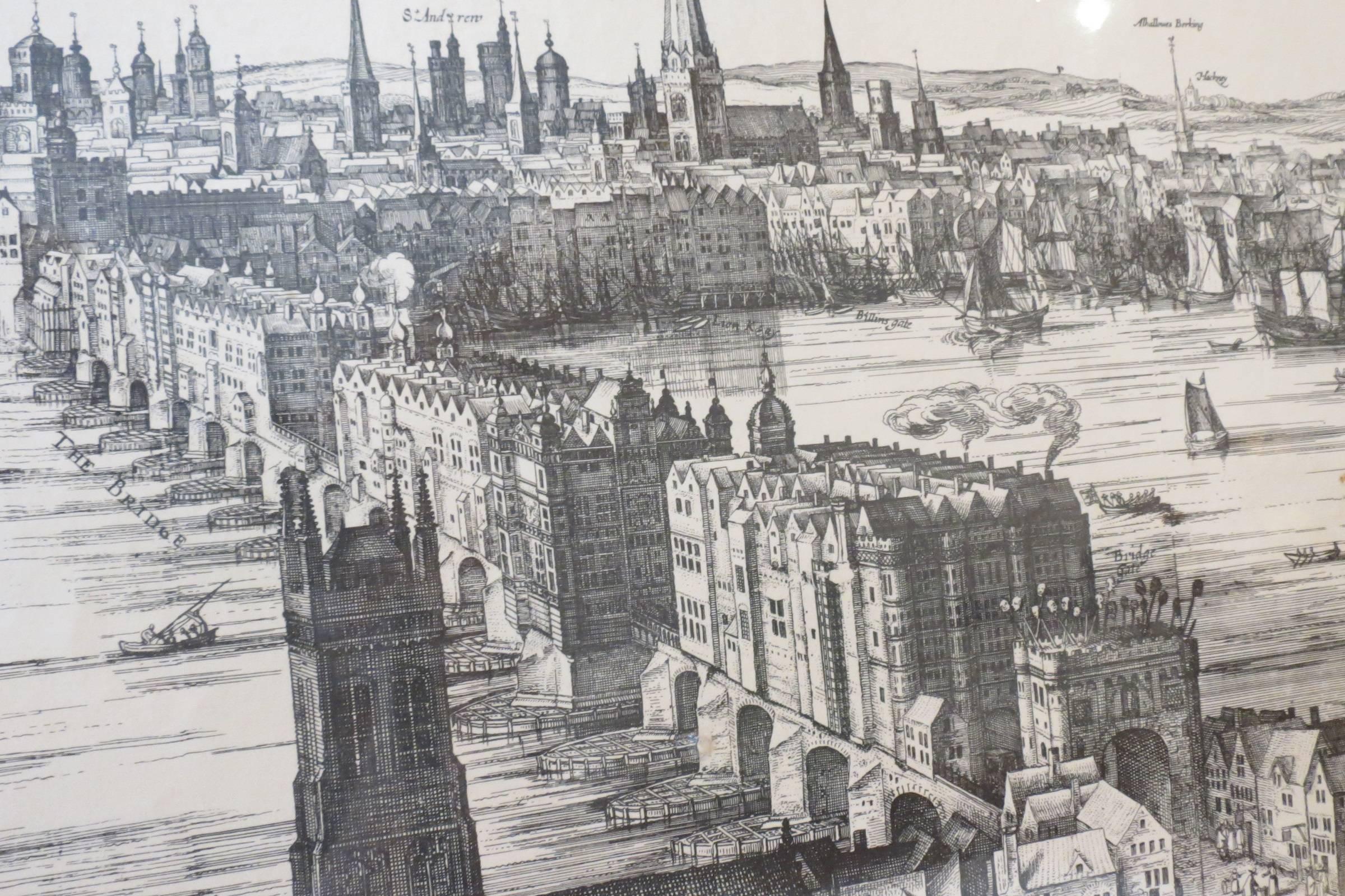 18th Century and Earlier 1950s London Scene Print