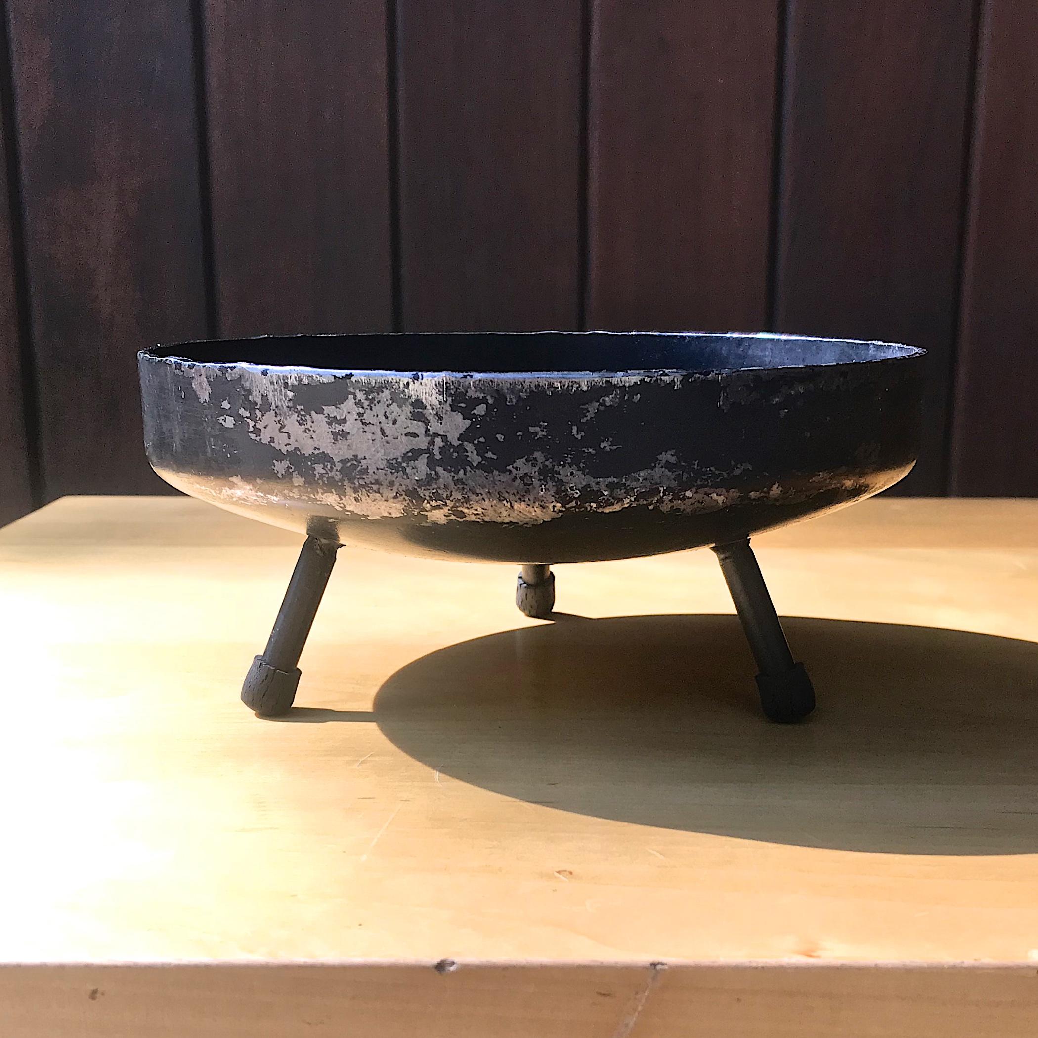 Mid-20th Century 1950s Los Angeles Tripod Vessel Candy Bowl Incense by Albert Mfg like Stan Hawk For Sale