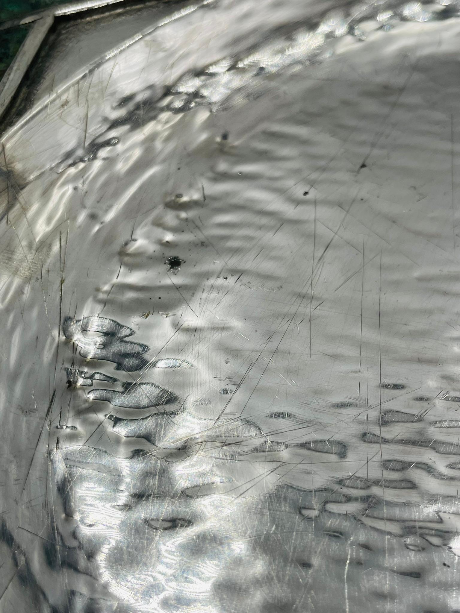 Plateau artisanal des années 1950 de Los Castillo avec incrustation de malachite et de lapis, Mexique moderne en vente 10