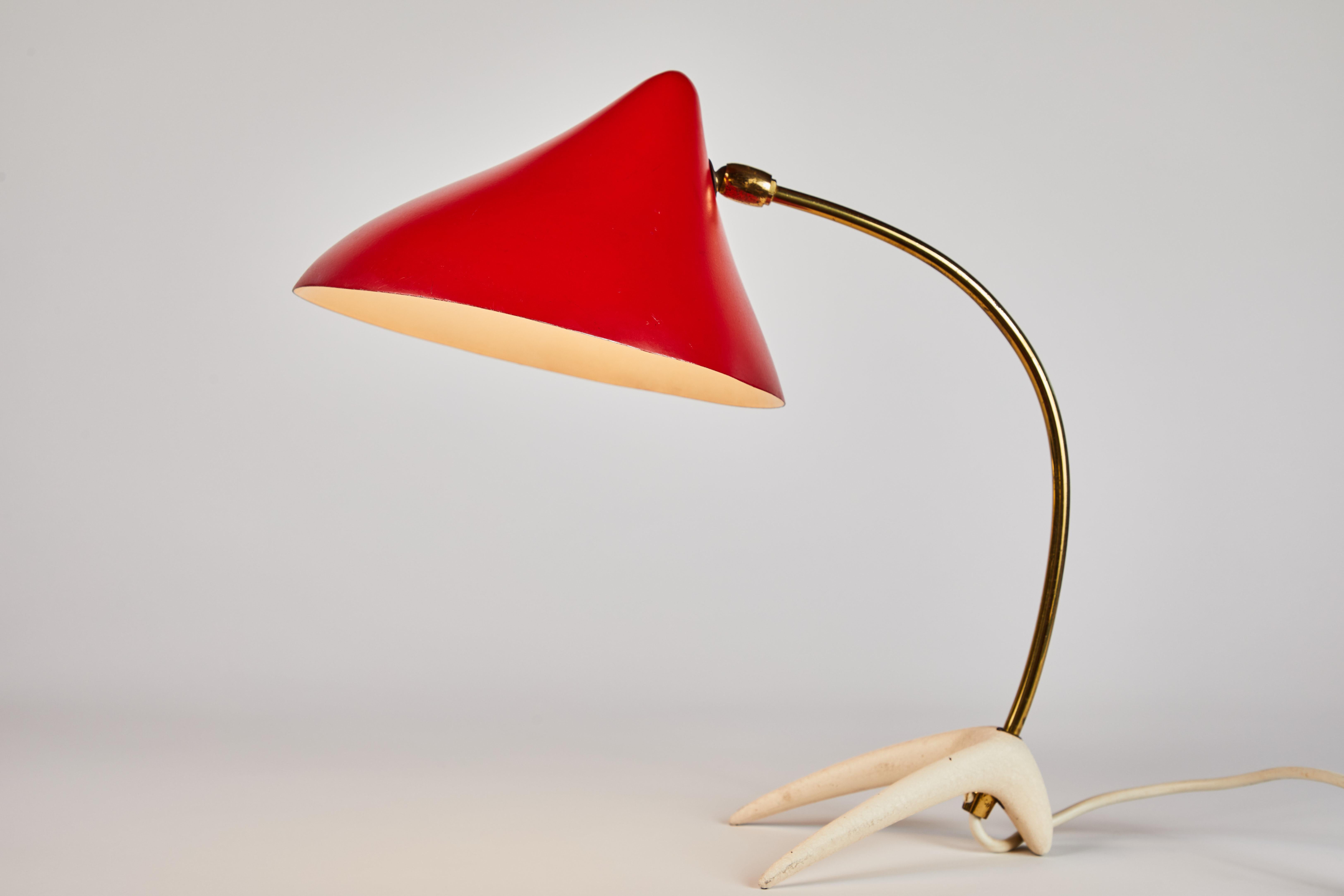 Mid-Century Modern 1950s Louis Kalff ‘Krähenfuss’ Table Lamp for Philips For Sale