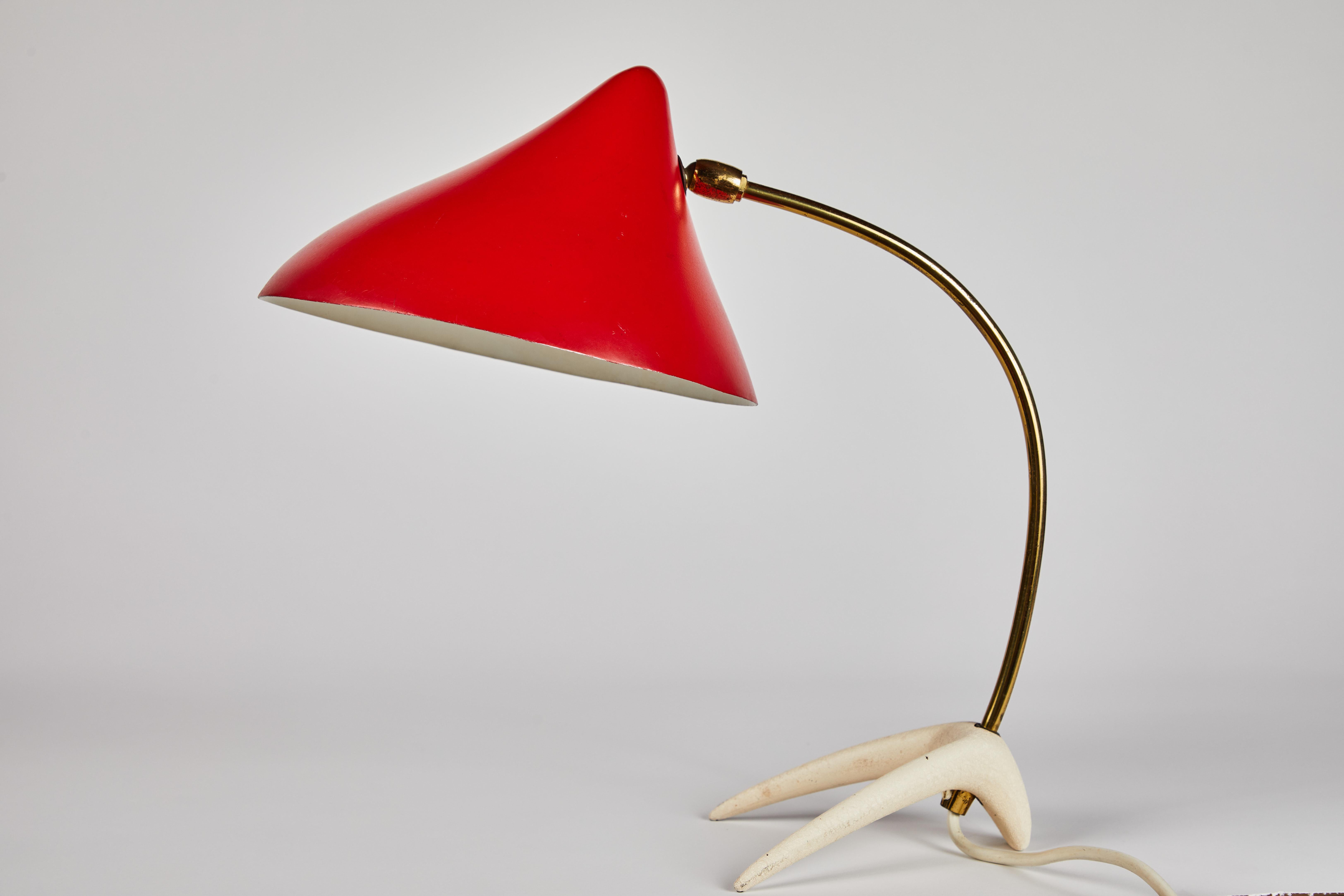 Peint Lampe de bureau Louis Kalff Krhenfuss des années 1950 pour Philips en vente