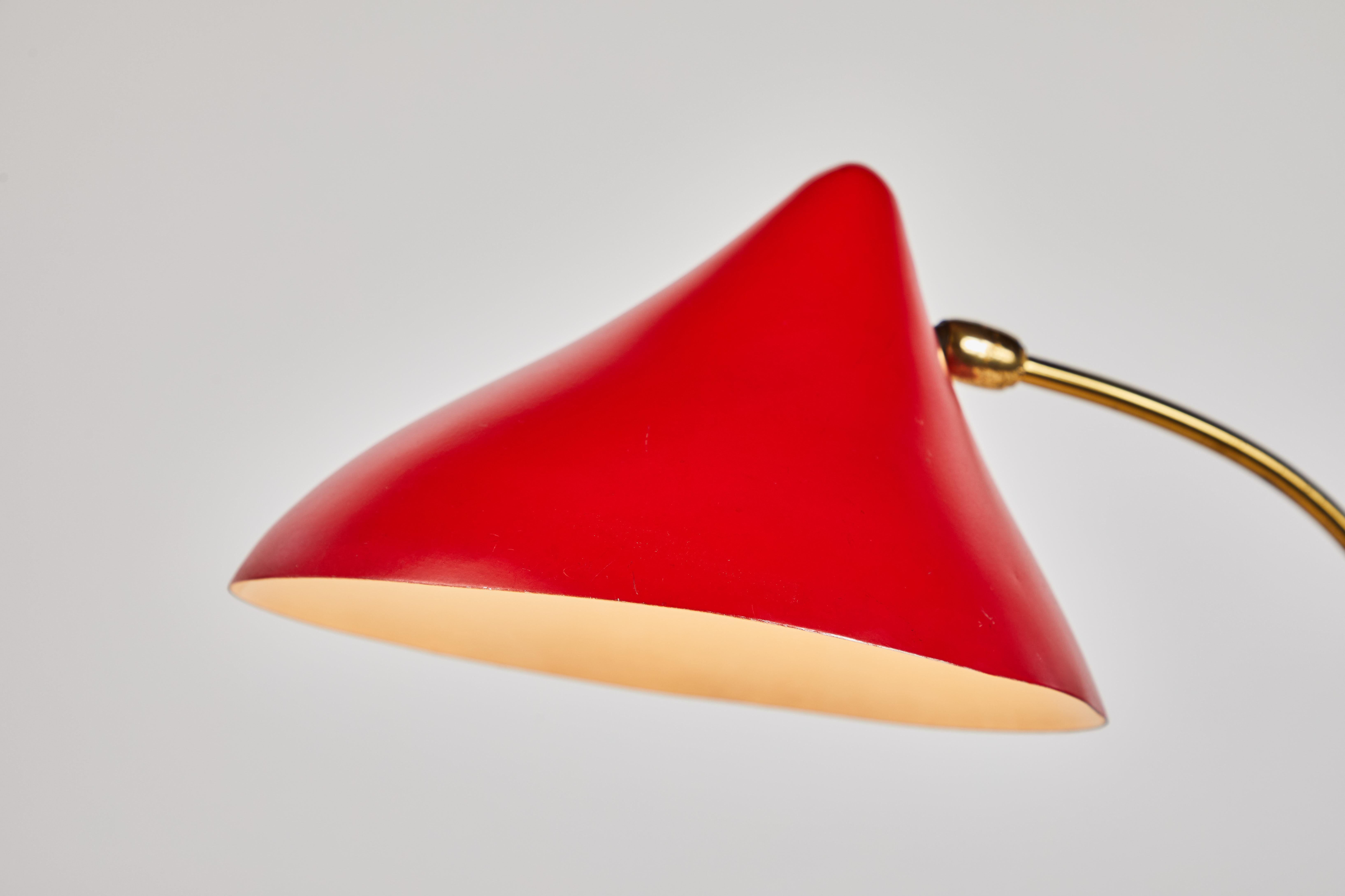Painted 1950s Louis Kalff ‘Krähenfuss’ Table Lamp for Philips For Sale