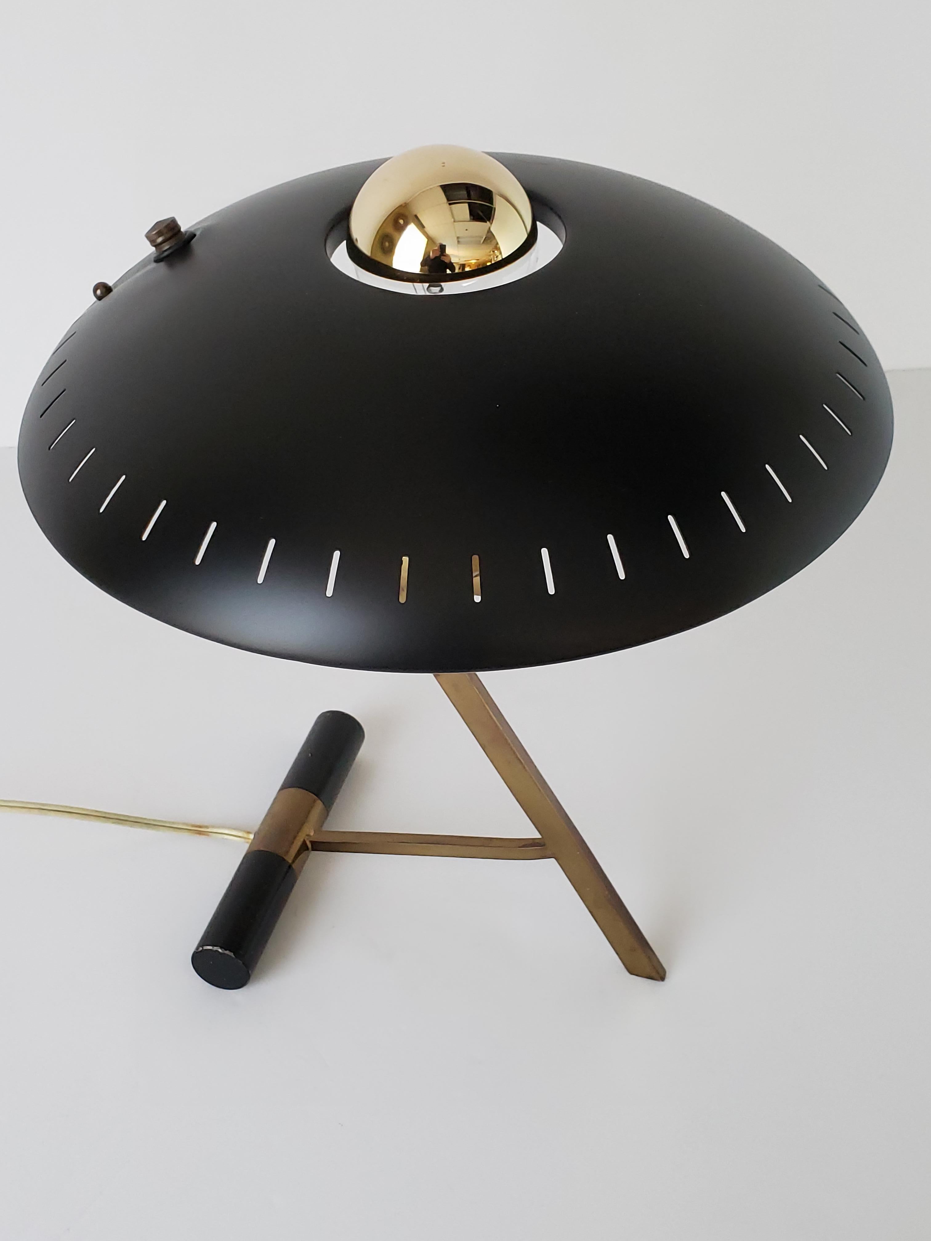 Mid-Century Modern 1950s Louis Kalff  'Z' Table Lamp, Holland