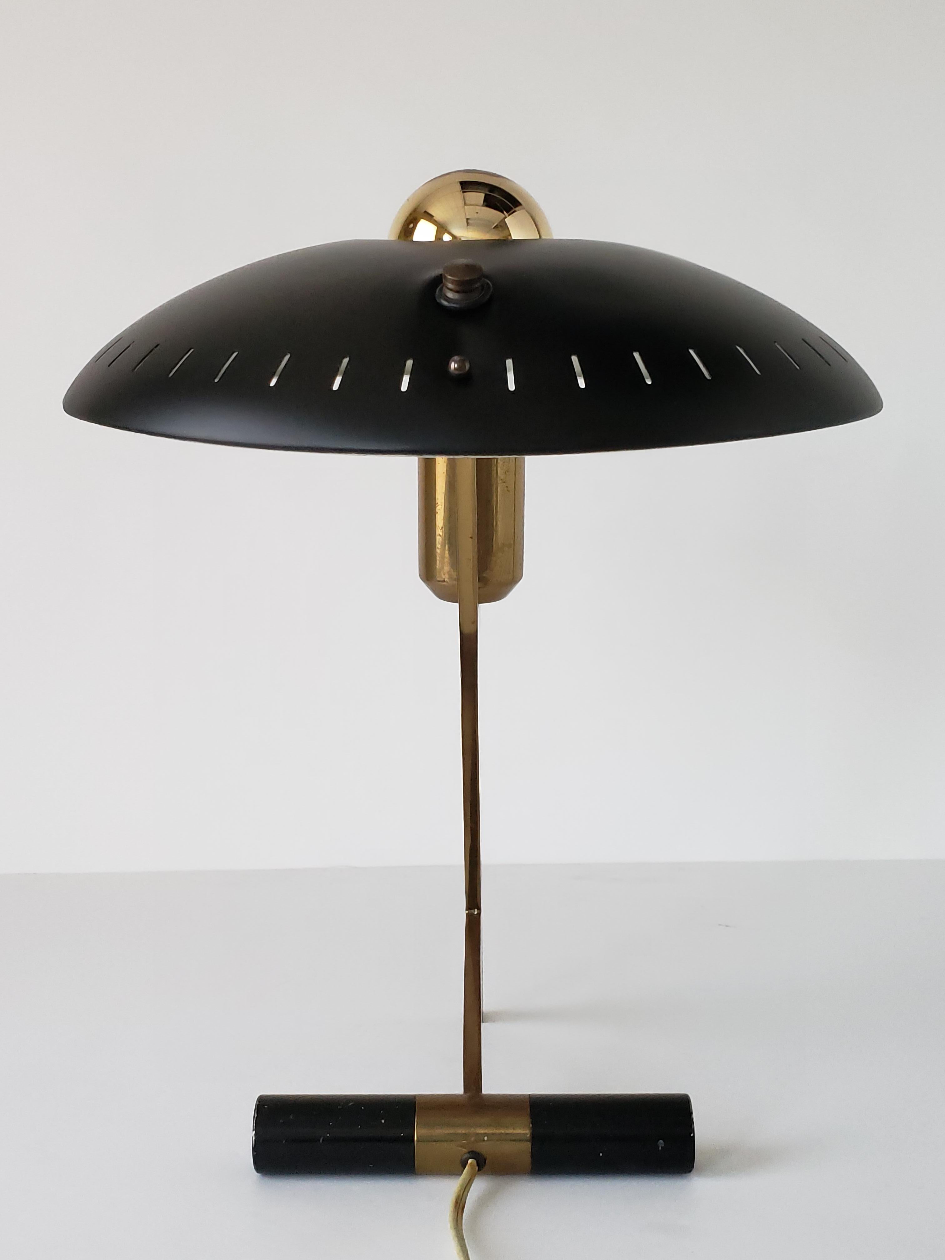 1950er Louis Kalff 'Z' Tischlampe:: Holland (Niederländisch)