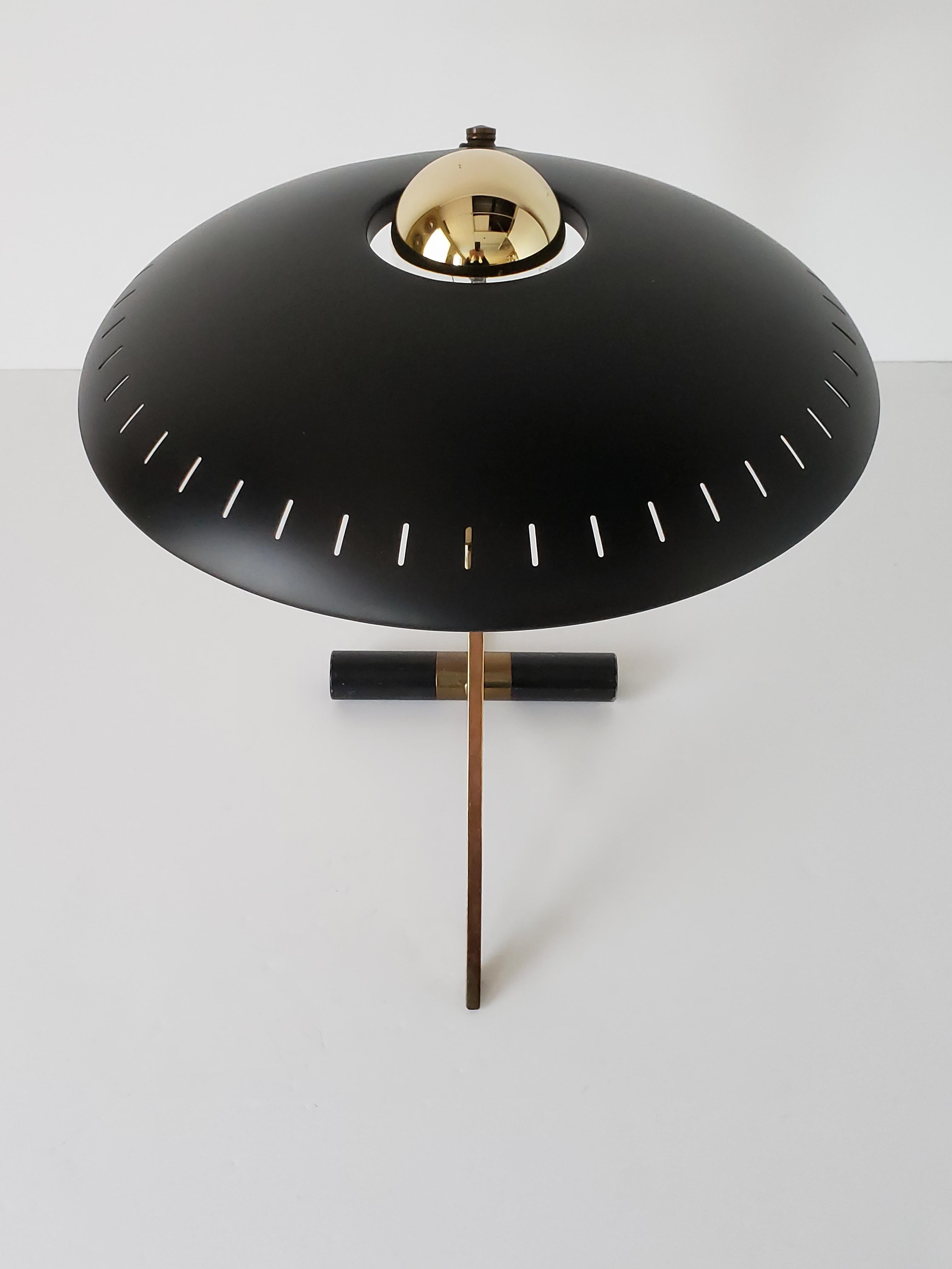 Aluminum 1950s Louis Kalff  'Z' Table Lamp, Holland