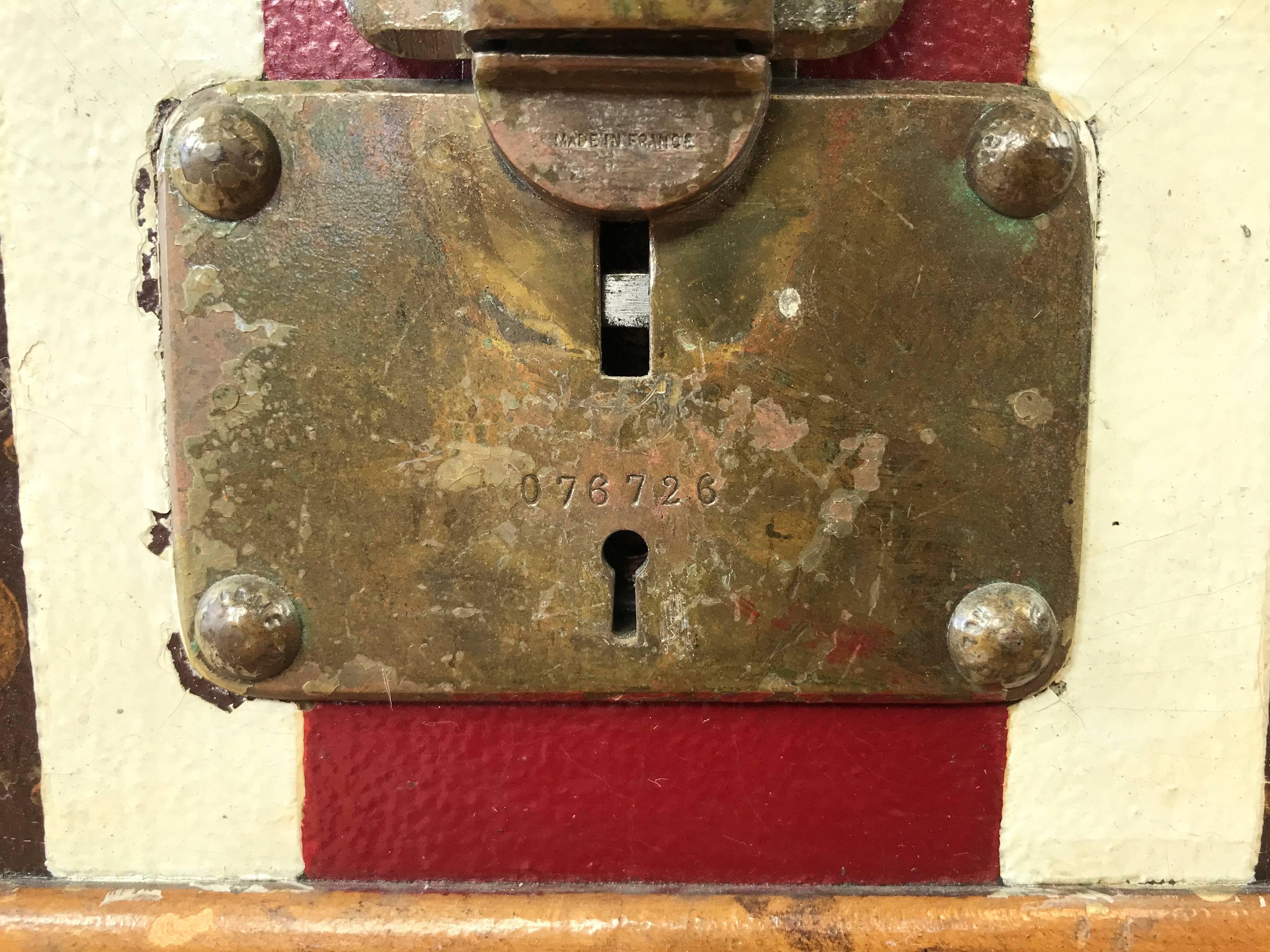 malle à vapeur Louis Vuitton Monogram des années 50 pour femme 9