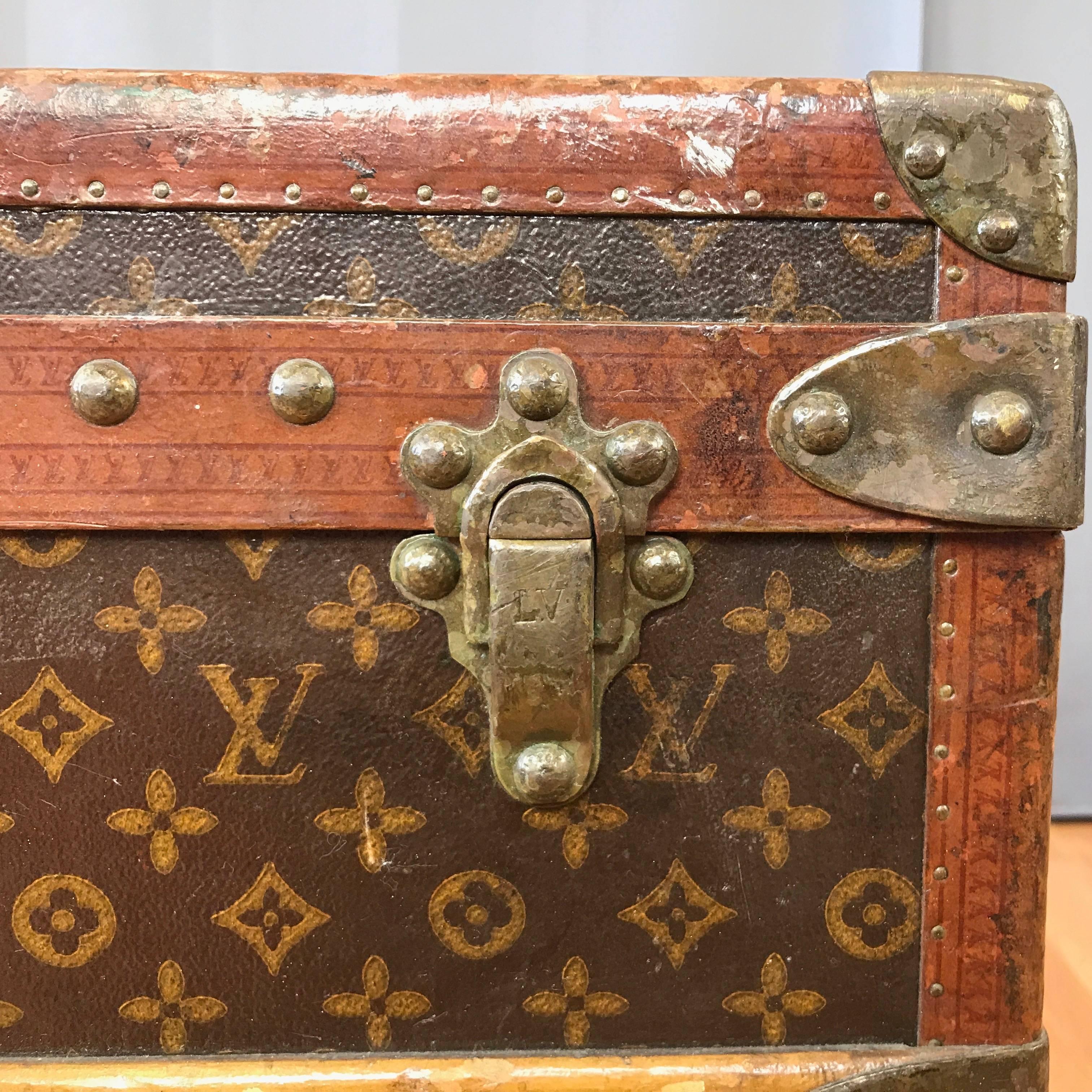 malle à vapeur Louis Vuitton Monogram des années 50 pour femme 10