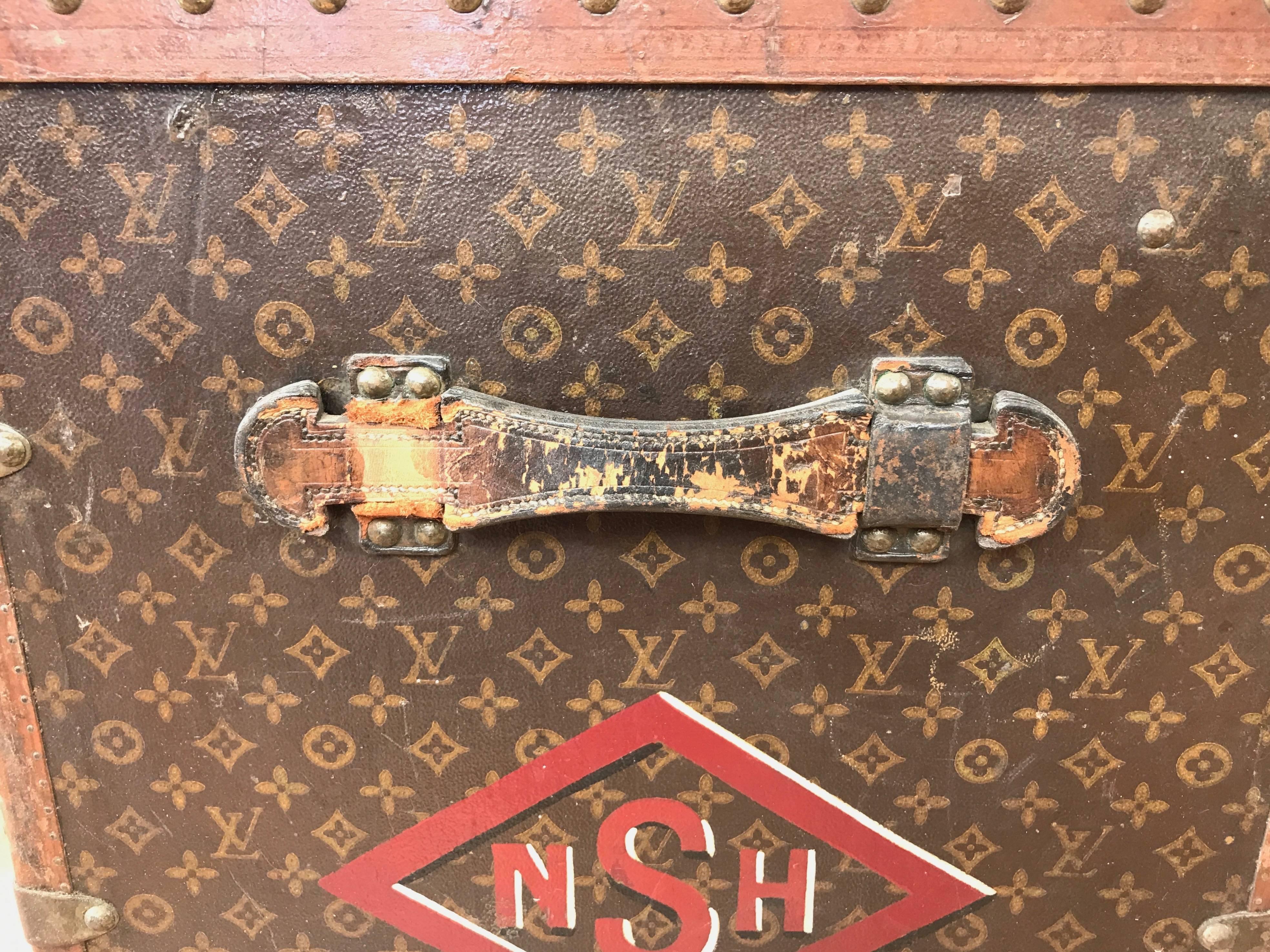 malle à vapeur Louis Vuitton Monogram des années 50 pour femme 12