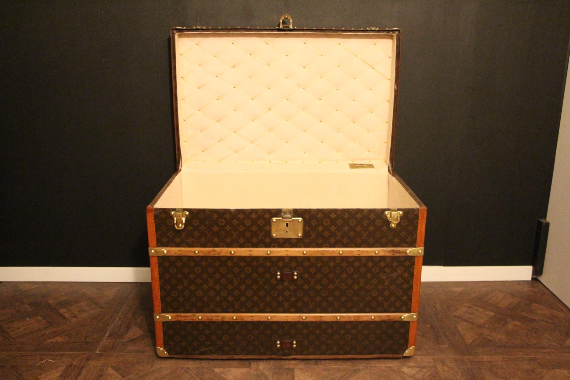 1950s Louis Vuitton Trunk in Monogram, Louis Vuitton Steamer Trunk 9