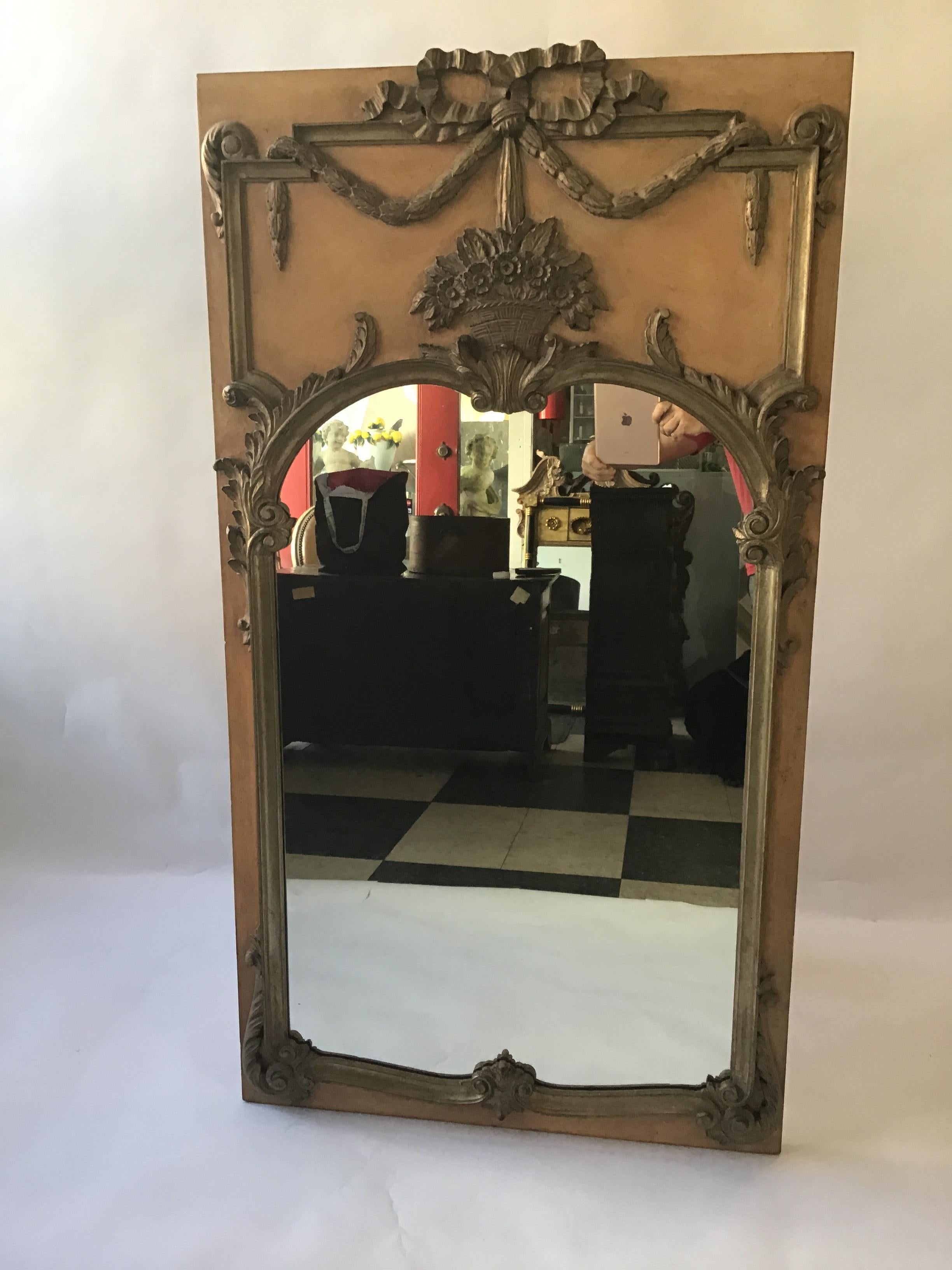 1950s Louis XVI Mirror and Console Made in Italy 4
