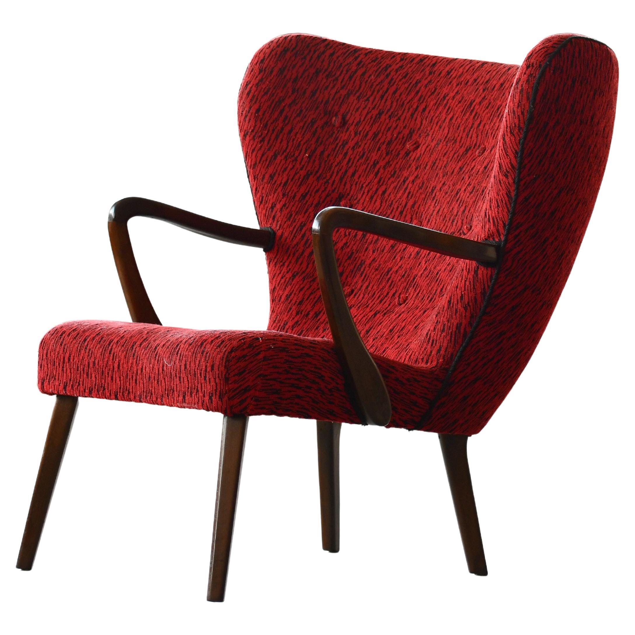1950's Lounge Chair Attributed to Madsen & Schubell For Sale