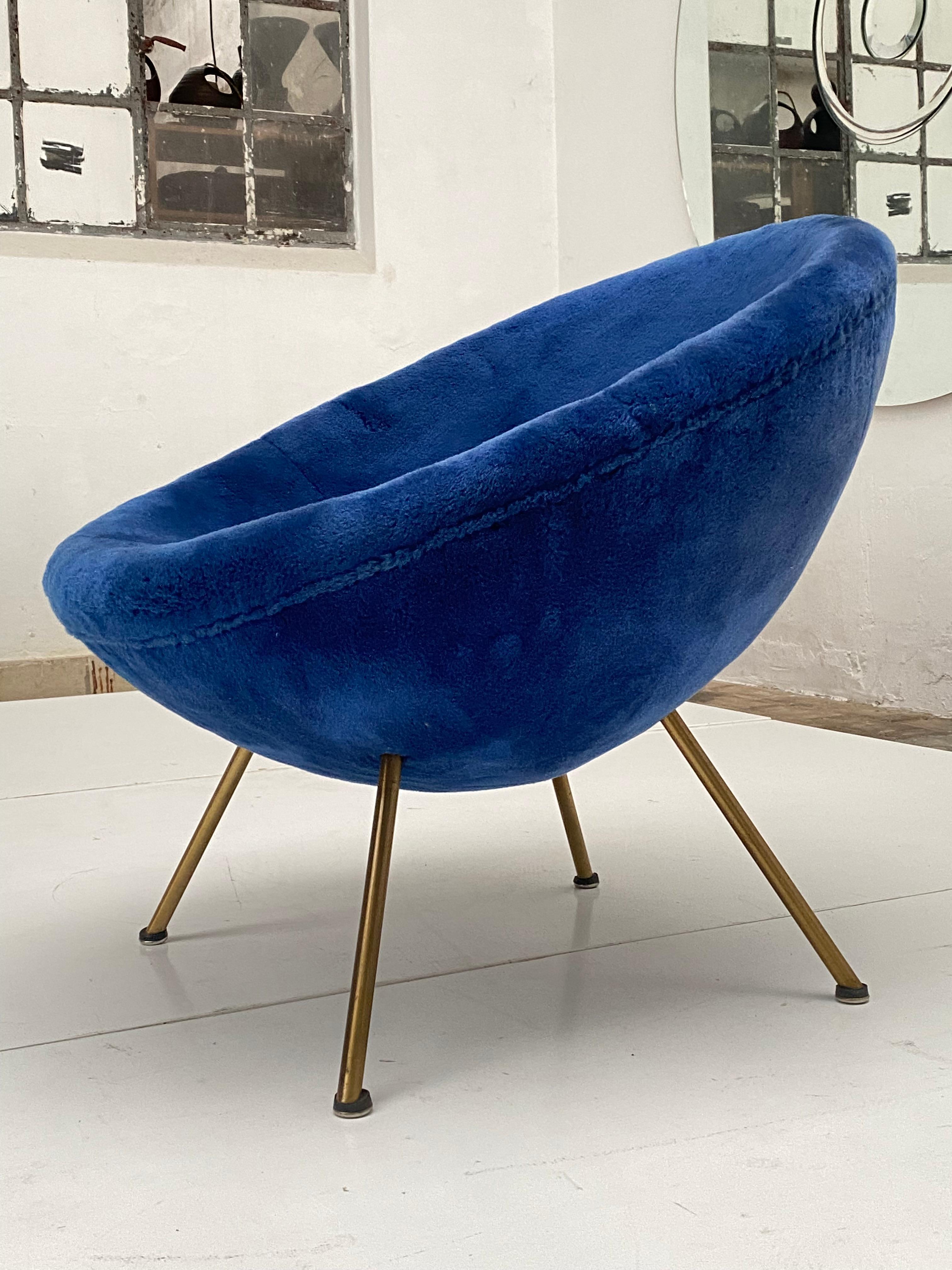 1950's Lounge Chair by Fritz Neth for Correcta  Germany Original Upholstery  For Sale 4
