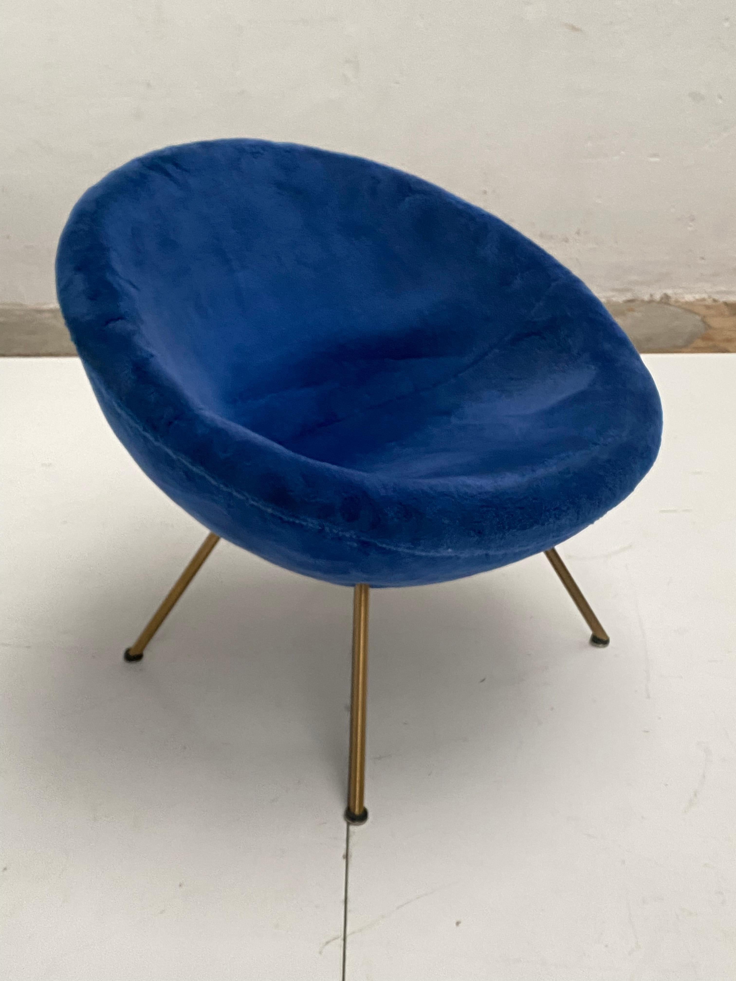Mid-20th Century 1950's Lounge Chair by Fritz Neth for Correcta  Germany Original Upholstery  For Sale