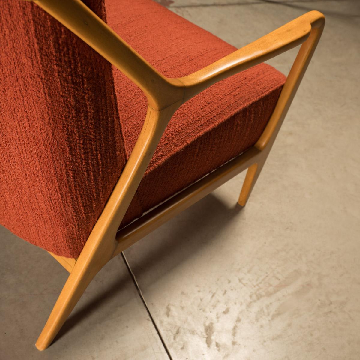 1950's Lounge Chair, by Giuseppe Scapinelli, Brazilian Mid-Century Modern In Good Condition For Sale In Sao Paulo, SP
