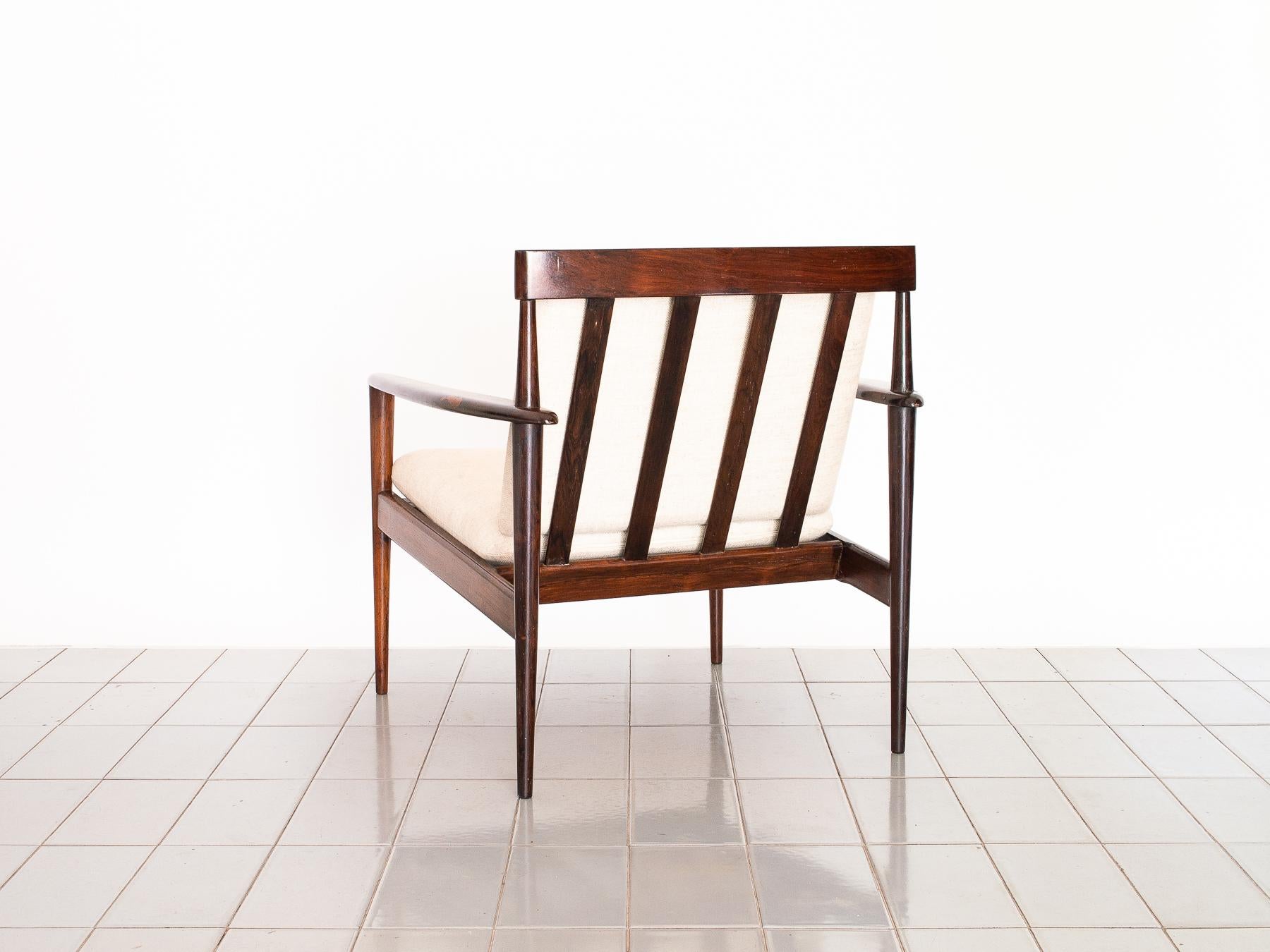 20th Century 1950s Lounge Chair in Rosewood, Grete Jalk Design, Brazilian Production