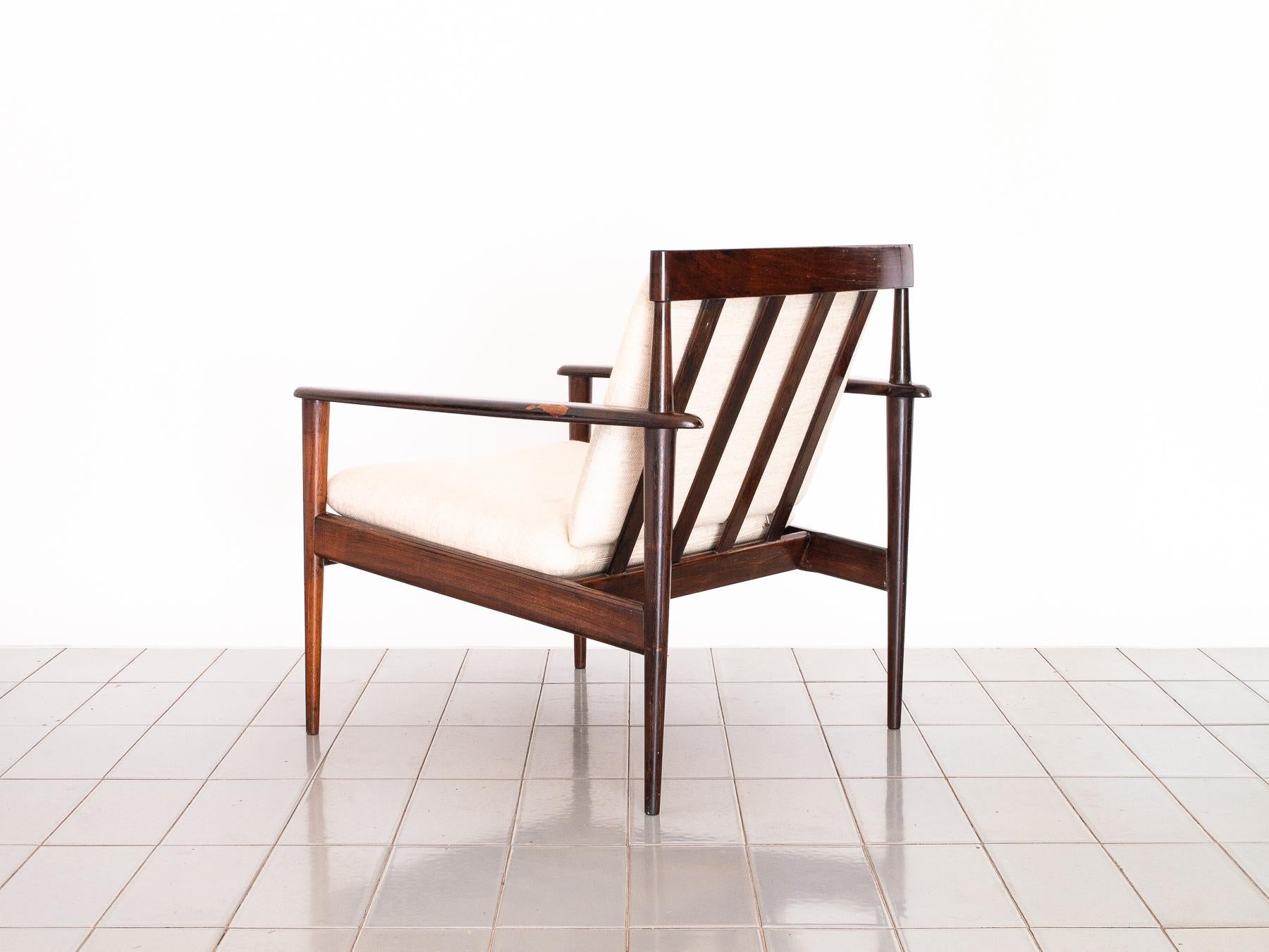1950s Lounge Chair in Rosewood, Grete Jalk Design, Brazilian Production 1