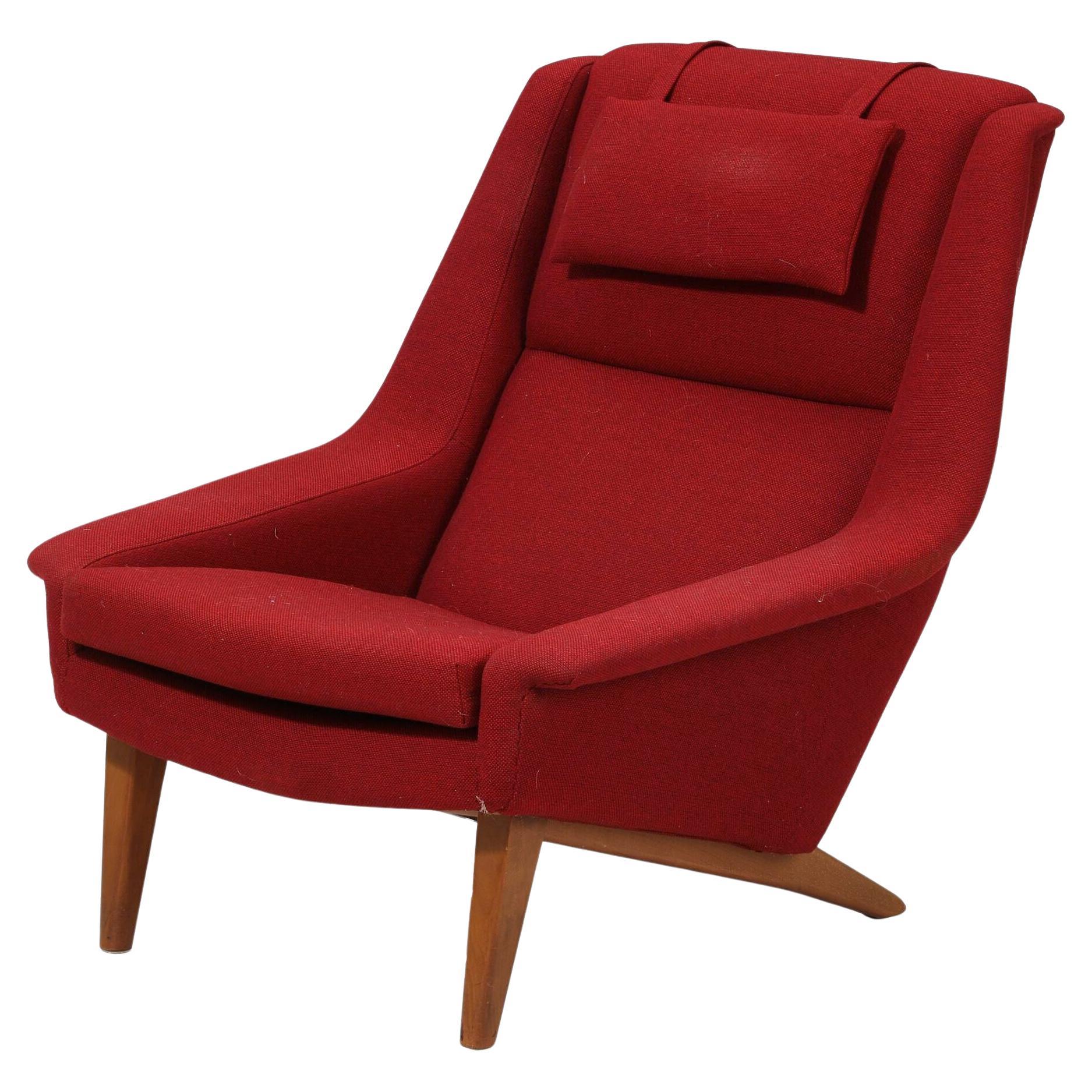 1950's Lounge Chair Model 4410 Folke Ohlsson for Fritz Hansen For Sale
