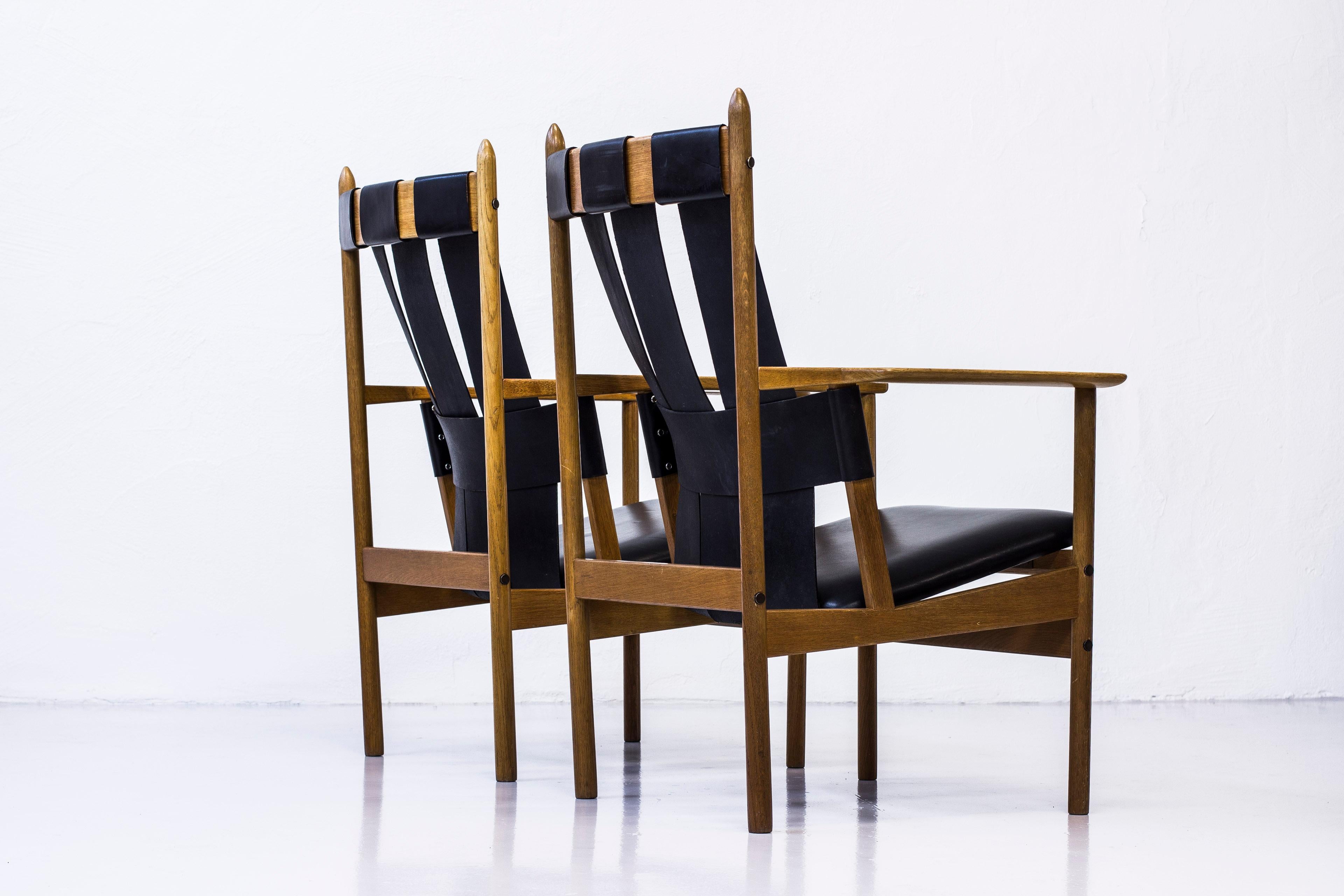 Scandinavian Modern 1950s Lounge chairs by Gunnar Eklöf For Sale