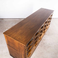 1950's Low Glass Fronted Haberdashery Unit - Twenty One Drawers   CUSTOM ORDER