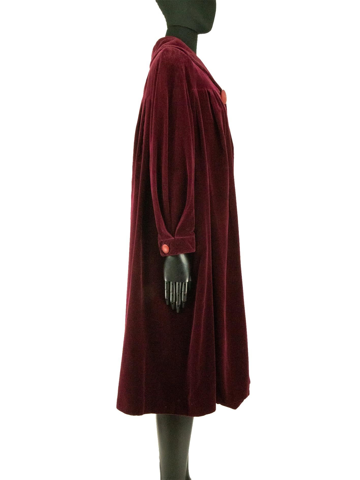 burgundy cloak