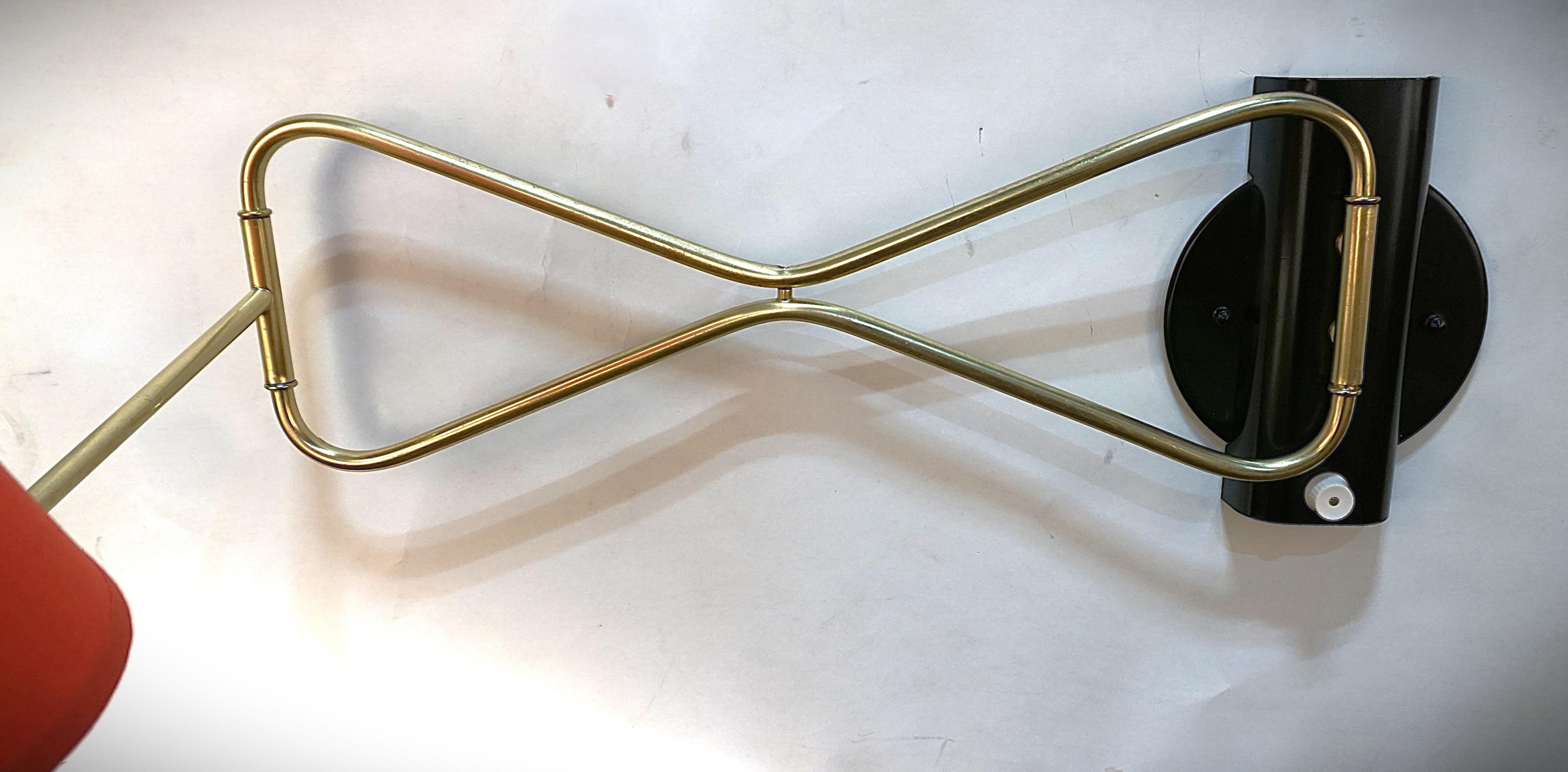 1950'S Lunel Large Swing Arm Wall Scone In Good Condition In Fairfax, VA