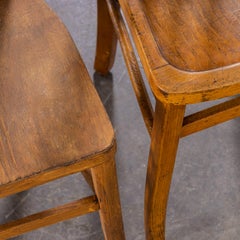 1950s Luterma Bistro Bentwood Dining Chair, Harlequin Set of Six