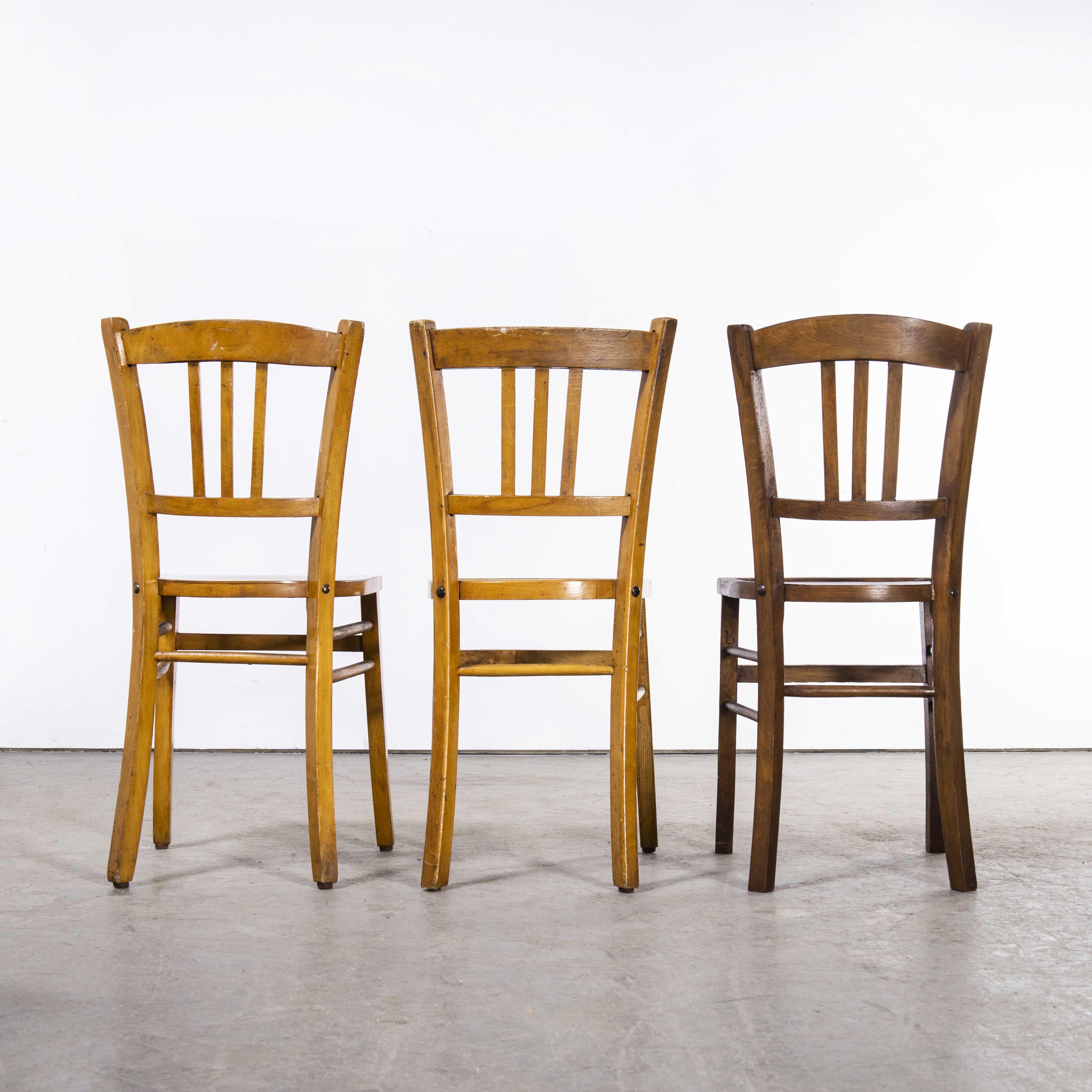 1950's Luterma Bistro Bentwood Dining Chair, Harlequin Set of Six 3