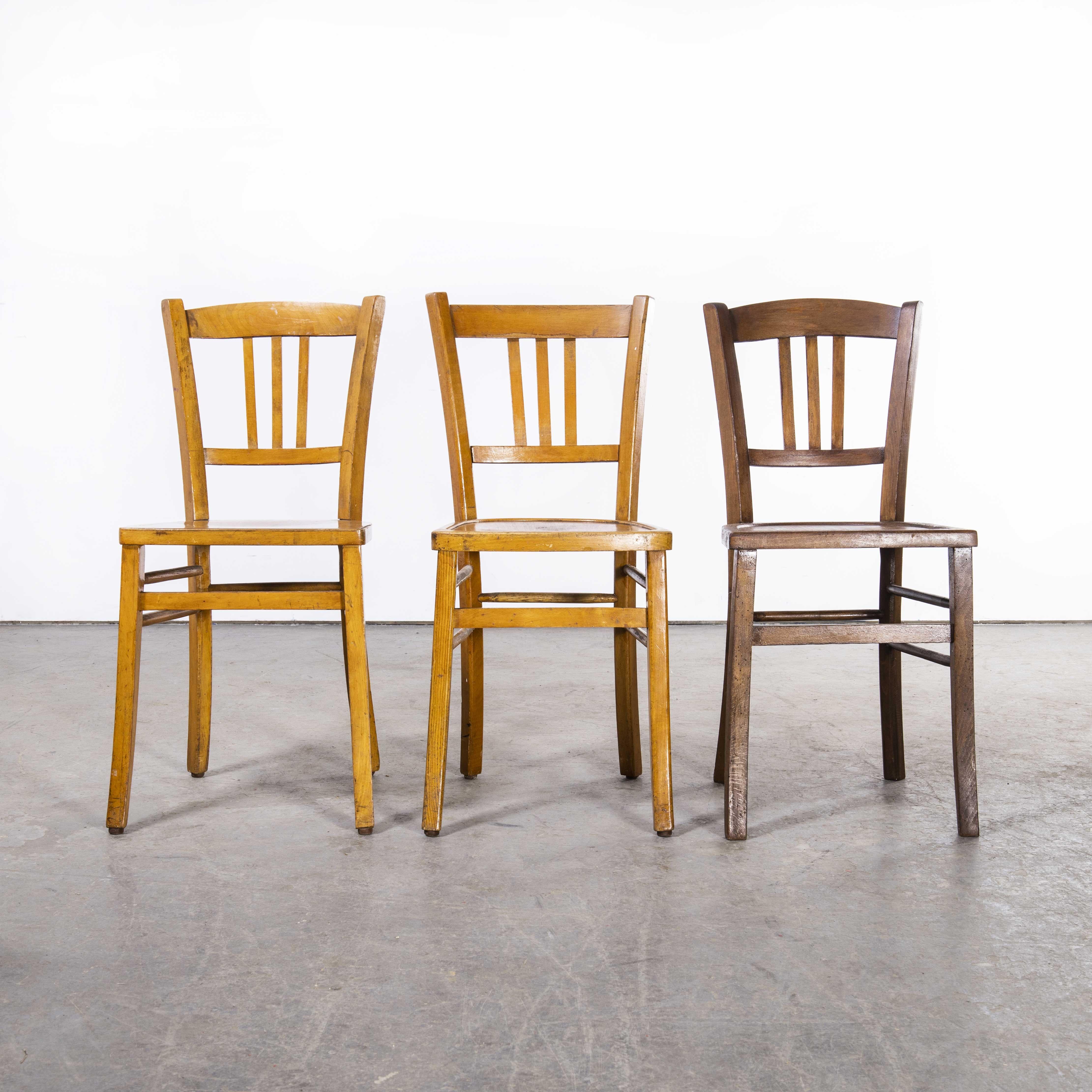1950's Luterma Bistro Bentwood Dining Chair, Harlequin Set of Six 4