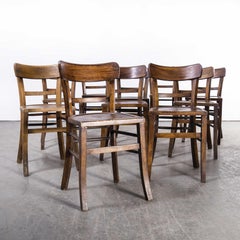 1950's Luterma Bistro Bentwood Dining Chair, Harlequin Set of Ten