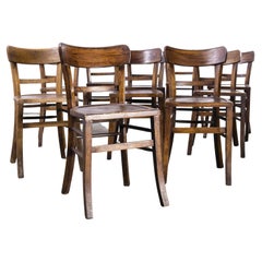 1950's Luterma Bistro Bentwood Dining Chair, Harlequin Set of Ten