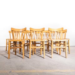 1950's Luterma Blonde Landhaus Stühle mit Grill Rücken - Set von zwölf