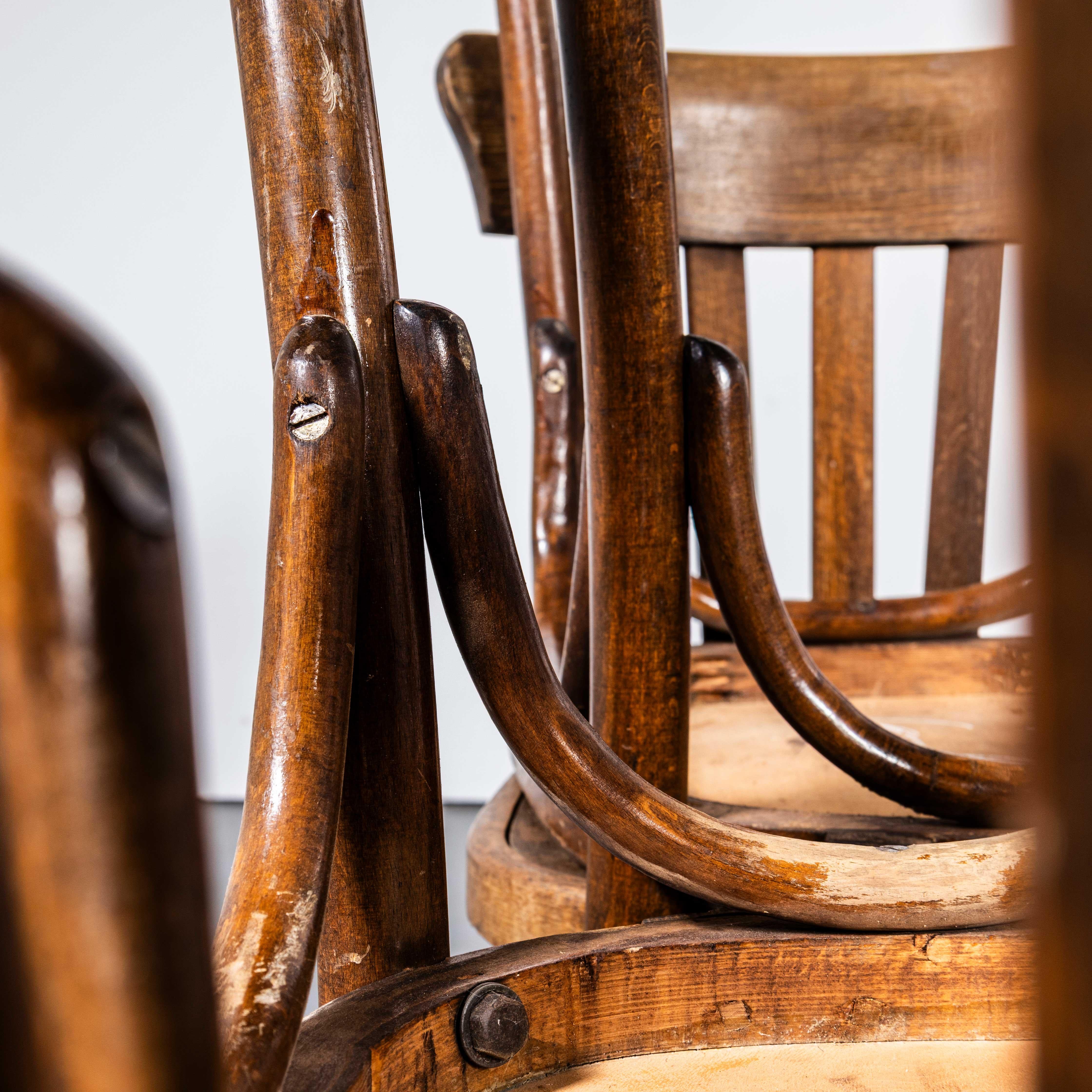 1950er Jahre Luterma Elegant Klassisch Bugholz Esszimmerstuhl - Vierer-Set im Zustand „Gut“ im Angebot in Hook, Hampshire