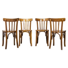 1950's Luterma French Bentwood Dining Chair, Set of Four