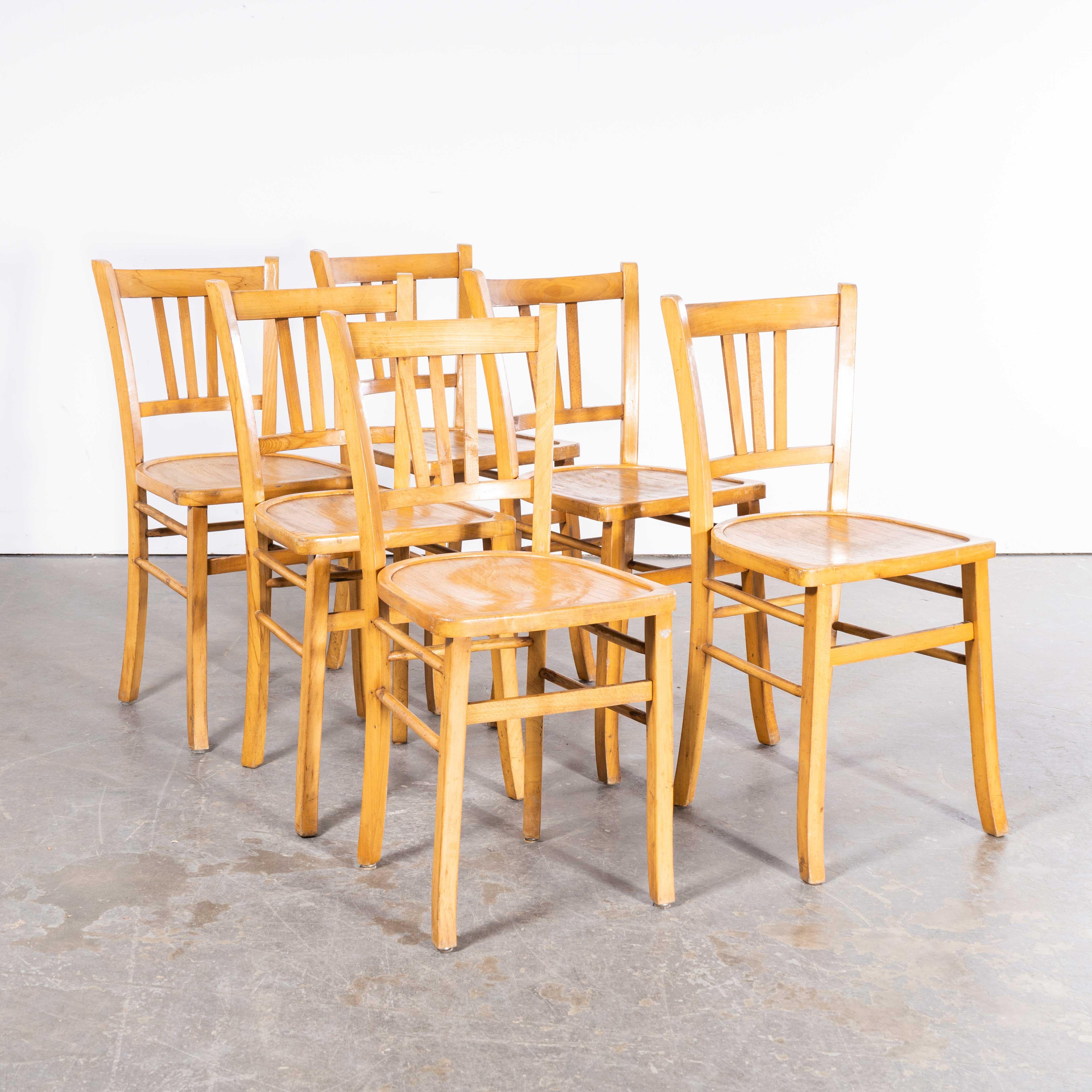 1950's Luterma French Farmhouse Dining Chair - Set Of Six For Sale 4