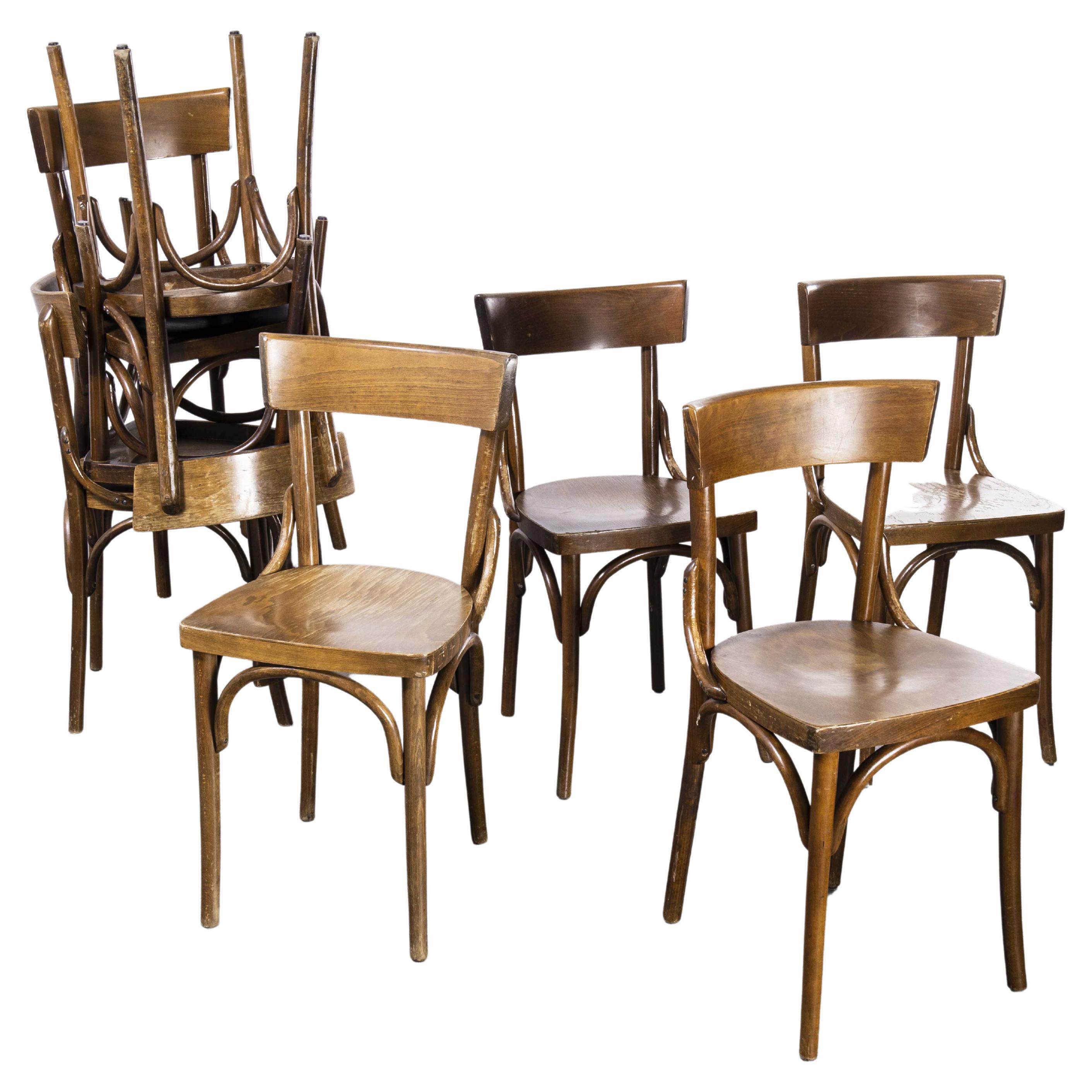 Charming Set of Farmhouse Rustic Honey Colored Pine Dining Chairs at