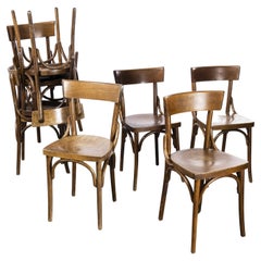 1950's Luterma Honey Oak Bentwood Dining Chair, Set of Eight