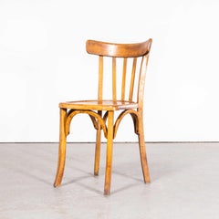 1950's Luterma Honey Oak Bentwood Dining Chair - Set Of Six