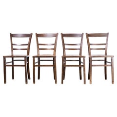 1950s Luterma Ladder Back Bentwood Dining Chair - Set of Four