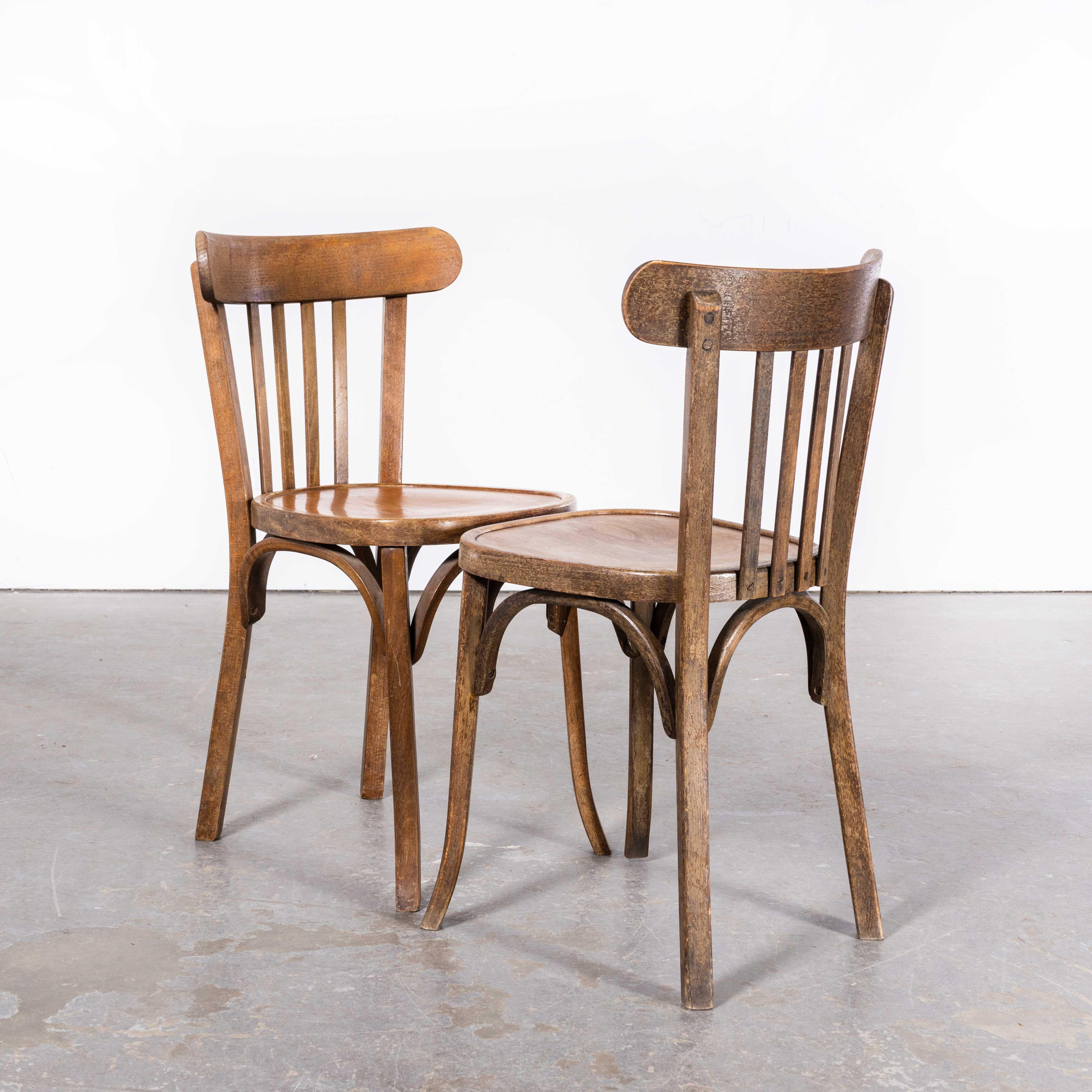 1950s Luterma Mid Oak Bentwood Dining Chair - Pair 5