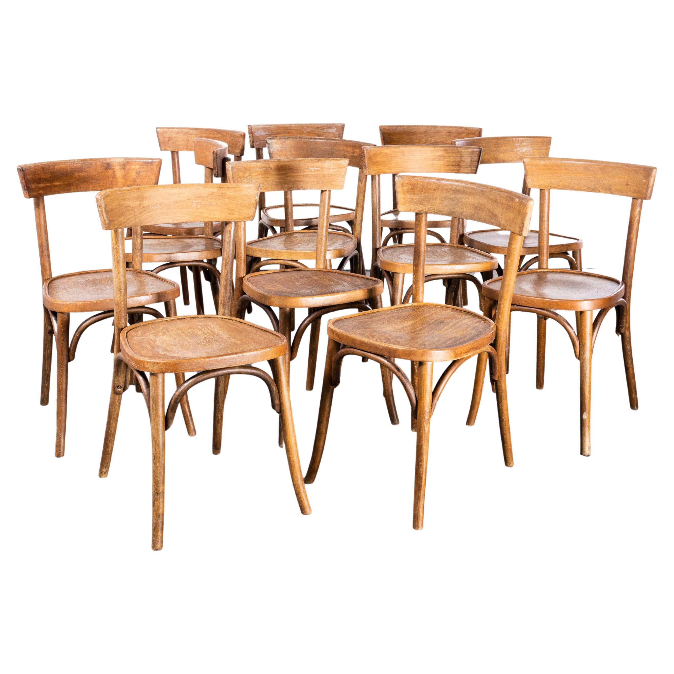 1950's Luterma Mid Oak  Bentwood Dining Chair - Set Of Twelve For Sale