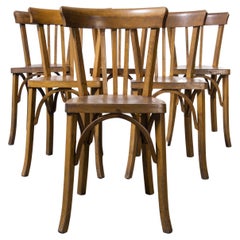 1950's Luterma Saddle Back Bentwood Dining Chair, Set of Six