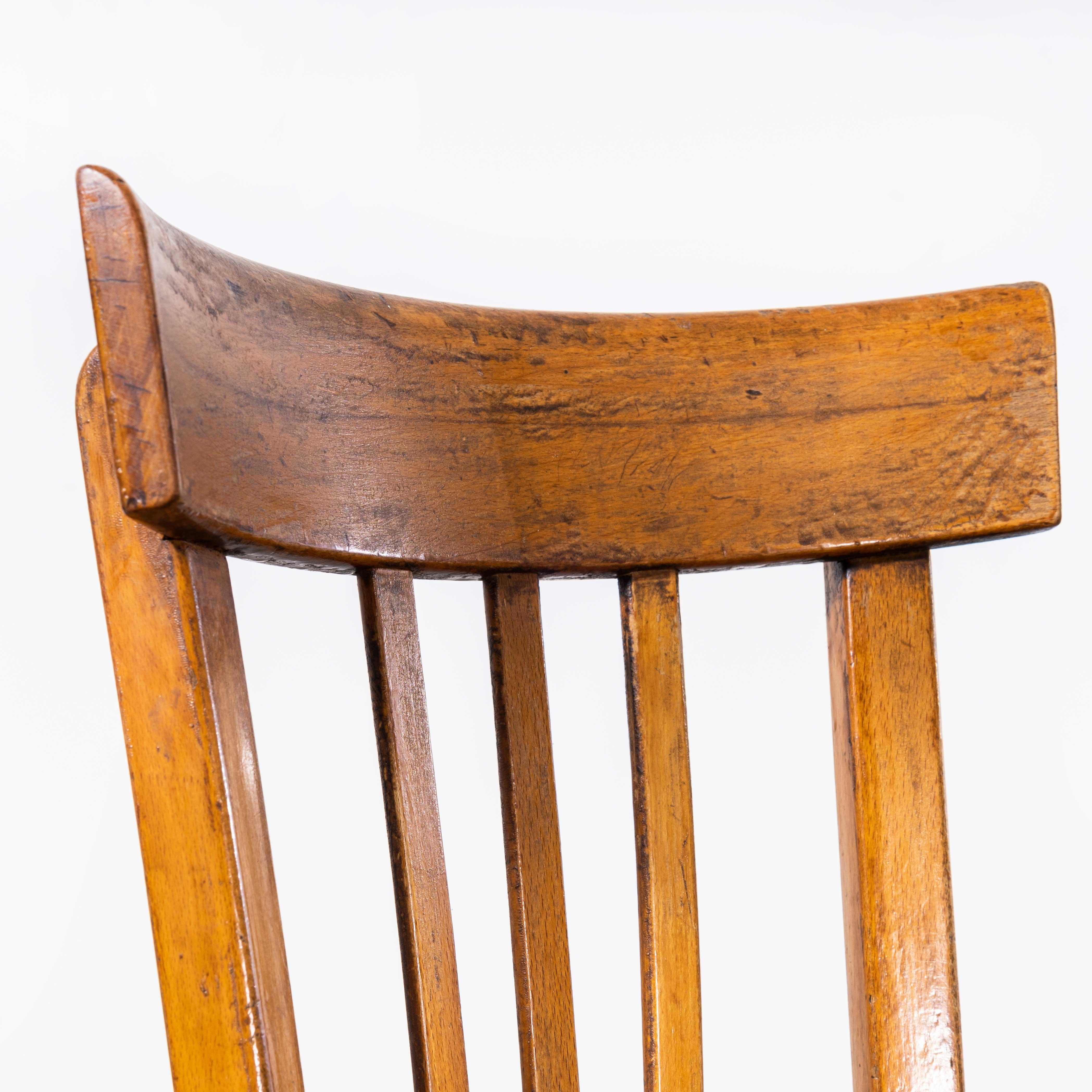 1950s Luterma Warm Oak Bentwood Dining Chair - Pair In Good Condition For Sale In Hook, Hampshire